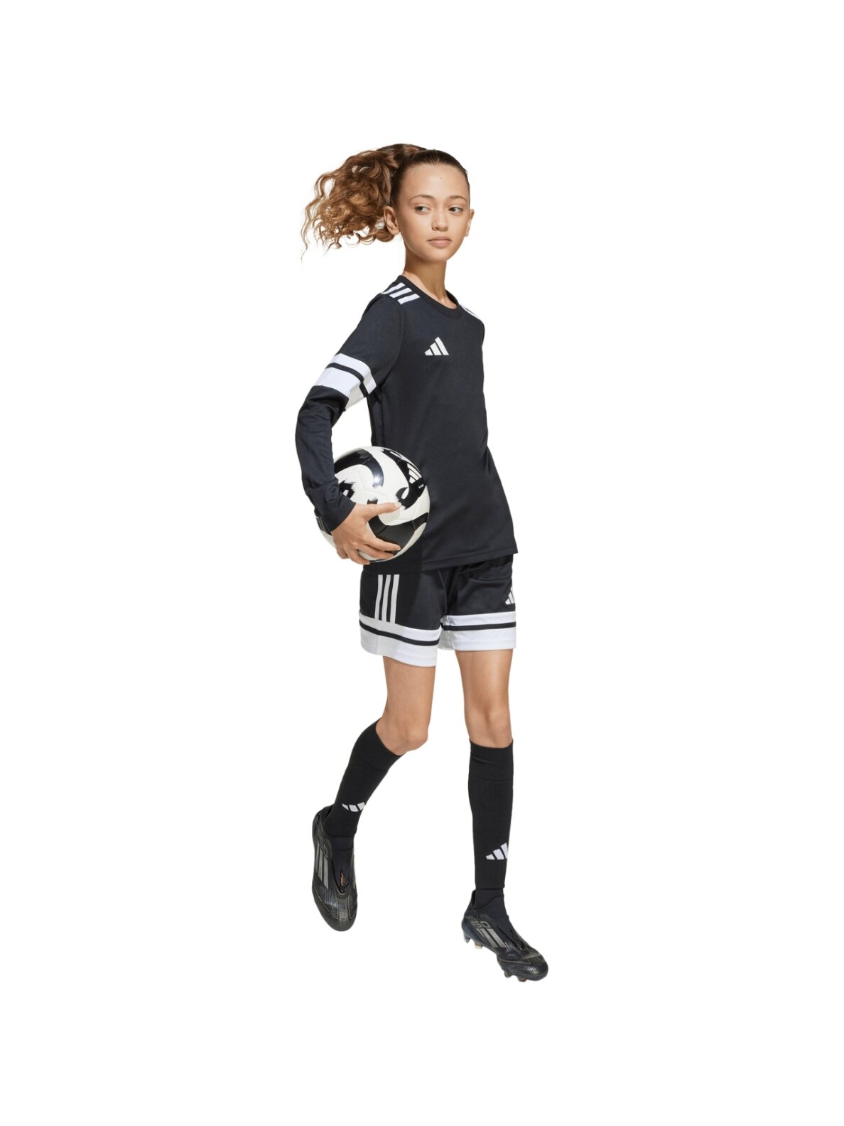 Adidas Squadra 25 Long Sleeve Jersey marškinėliai vaikams juoda-balta JJ0047 8