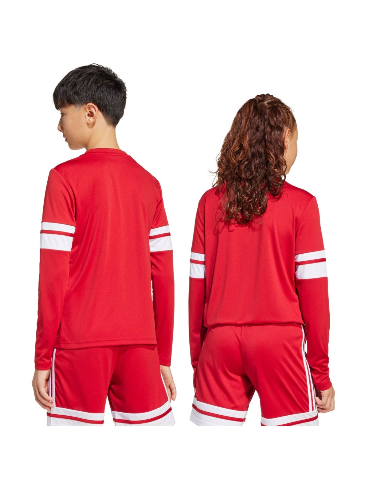 Adidas Squadra 25 Long Sleeve Jersey marškinėliai vaikams raudoni-balti JJ0041 3