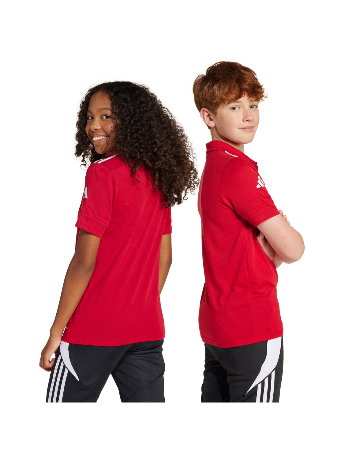 Adidas Squadra 25 Polo marškinėliai vaikams raudoni JY3411 2 Adidas Squadra 25 Polo marškinėliai vaikams raudoni JY3411 2