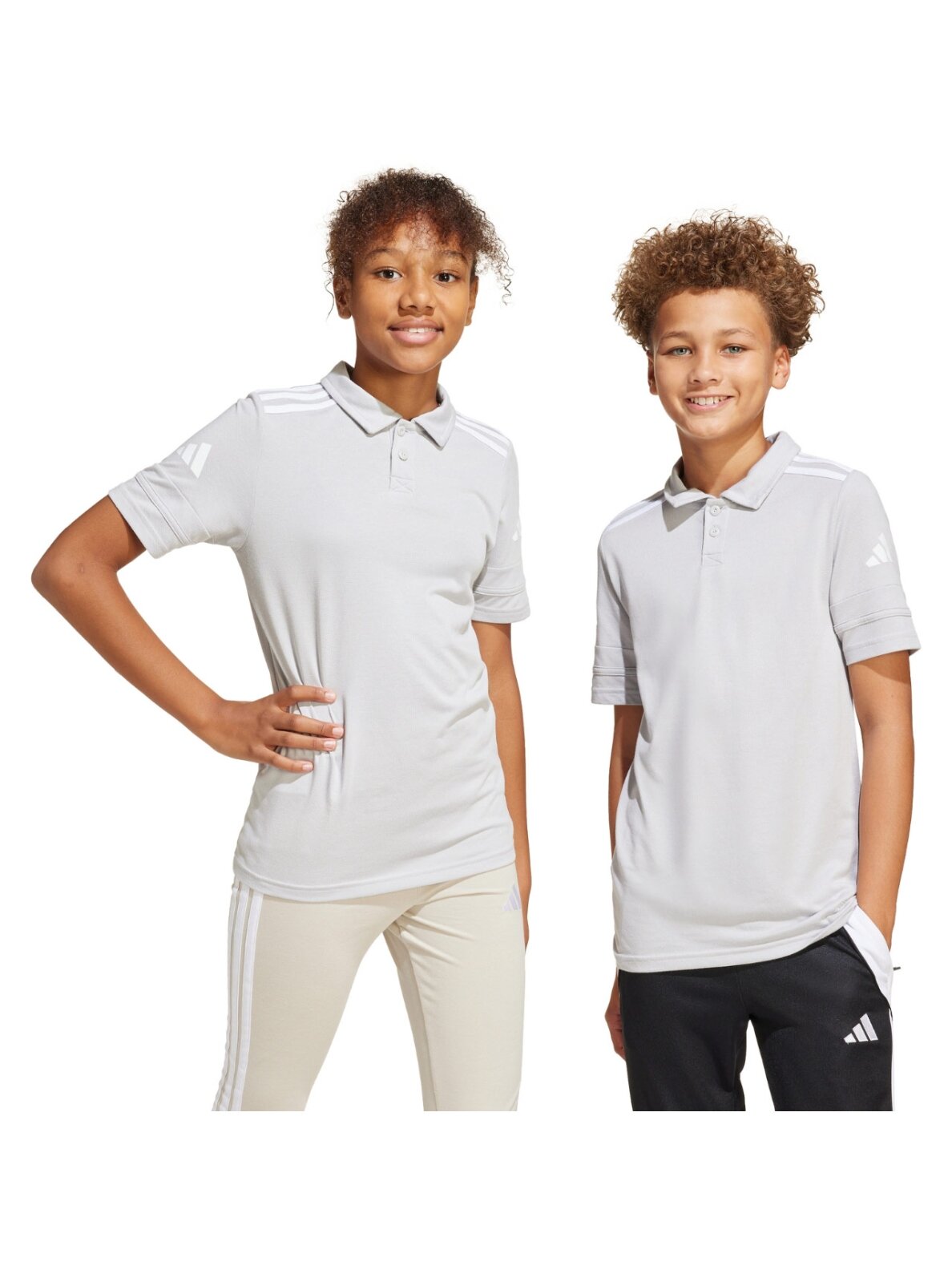adidas Squadra 25 Polo marškinėliai vaikams pilki JY3412