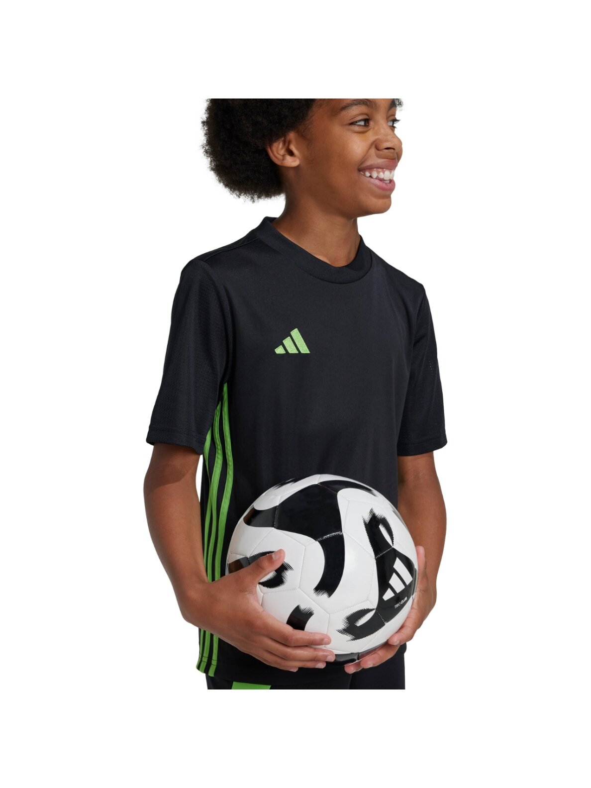 Adidas vaikiški marškinėliai Stalas 23 Džersis juodos ir laimo spalvos JJ1155 5 Adidas vaikiški marškinėliai Stalas 23 Džersis juodos ir laimo spalvos JJ1155 5