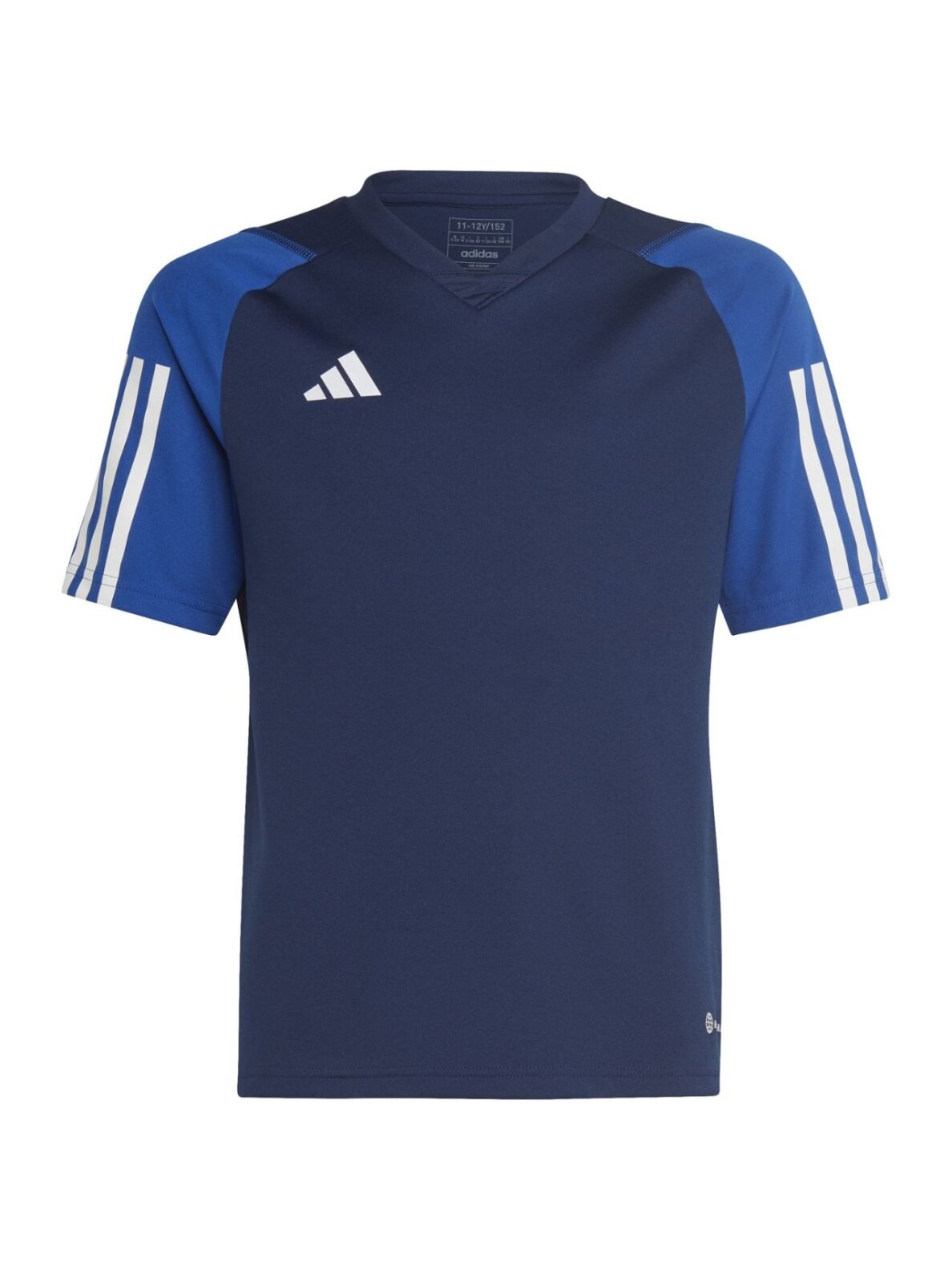 Adidas Tiro 23 Competition Jersey vaikiški marškinėliai, tamsiai mėlyni HK7639 Adidas Tiro 23 Competition Jersey vaikiški marškinėliai, tamsiai mėlyni HK7639