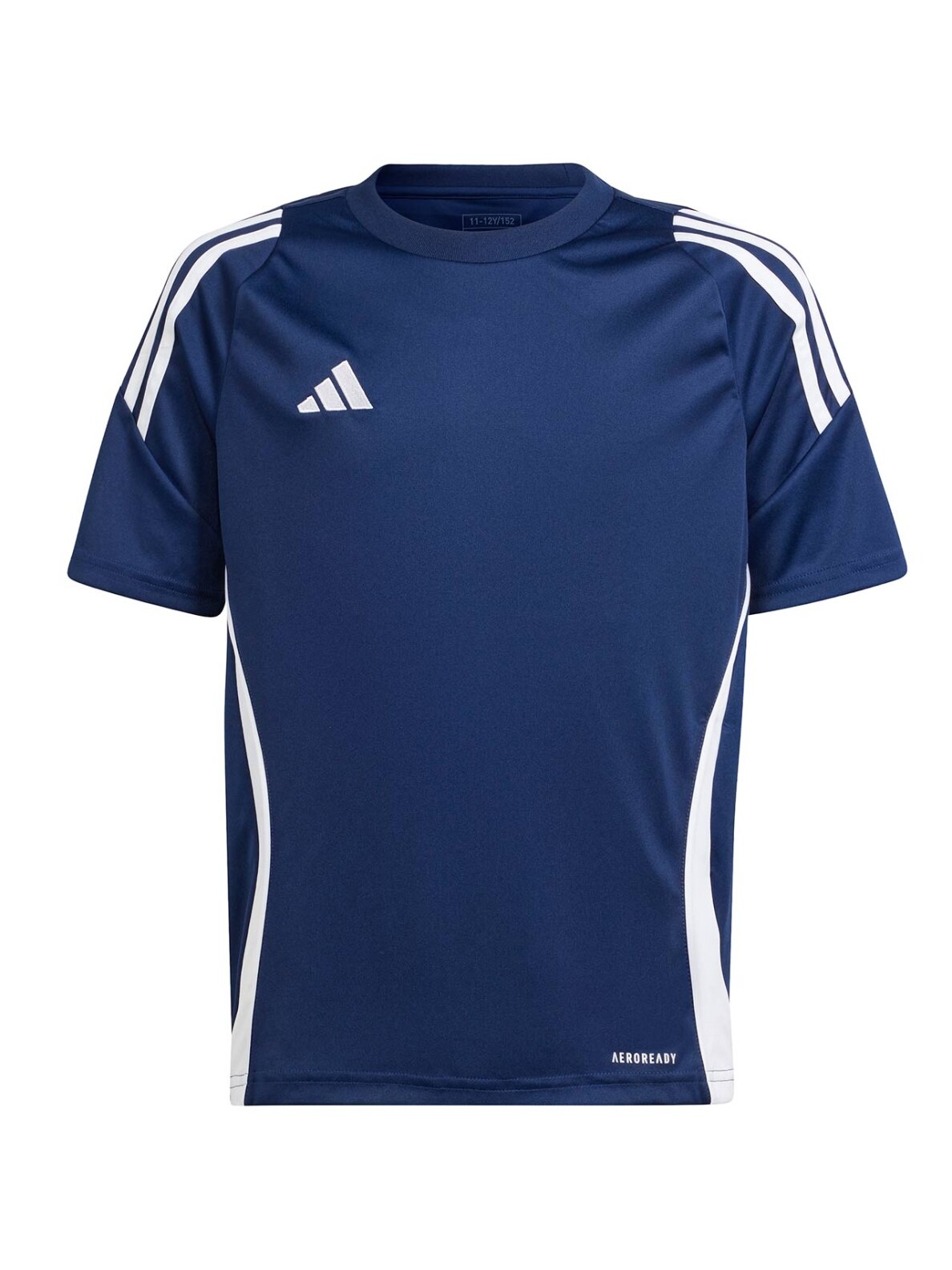 Adidas Tiro 24 Jersey vaikiški marškinėliai, tamsiai mėlyni IS1029 Adidas Tiro 24 Jersey vaikiški marškinėliai, tamsiai mėlyni IS1029