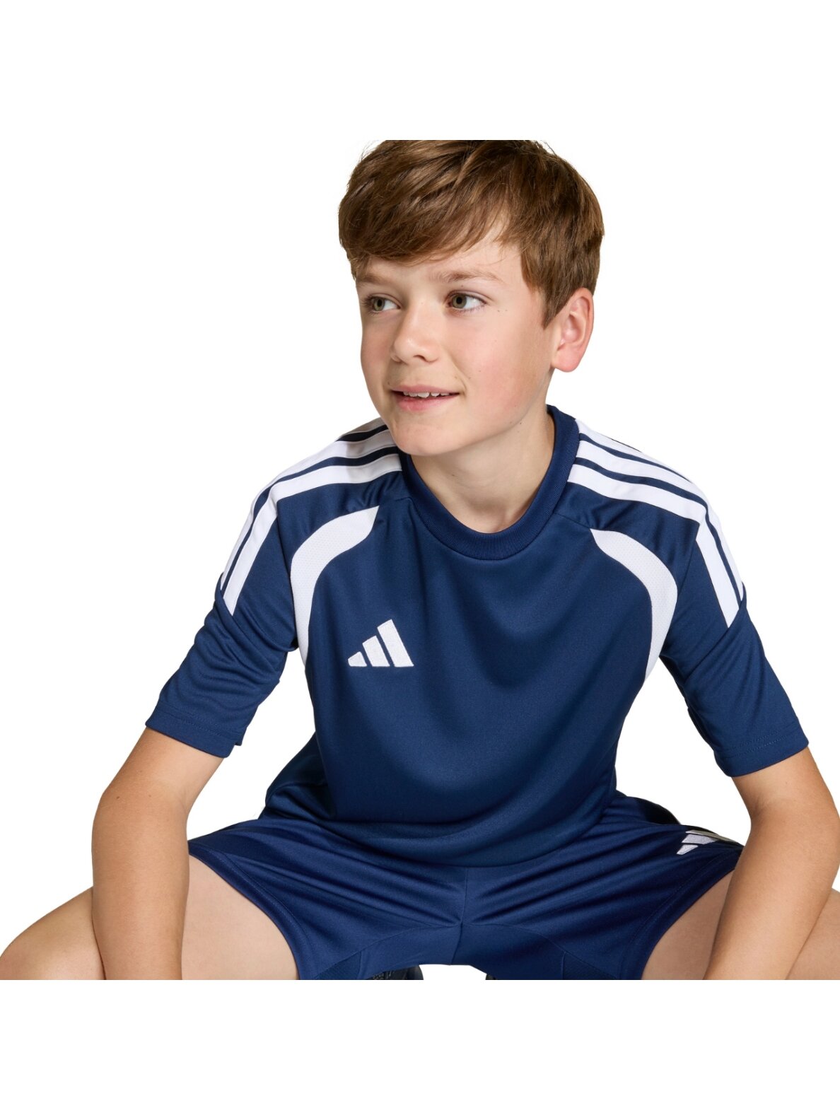 Adidas Tiro 26 League Jersey marškinėliai vaikams tamsiai mėlyni-balta KB1323 6