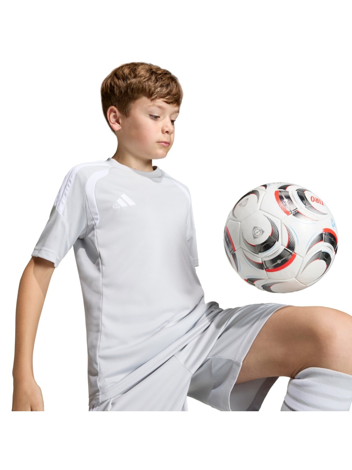 adidas Tiro 26 League Jersey vaikiška marškinėliai šviesiai pilki KB1324 4 adidas Tiro 26 League Jersey vaikiška marškinėliai šviesiai pilki KB1324 4
