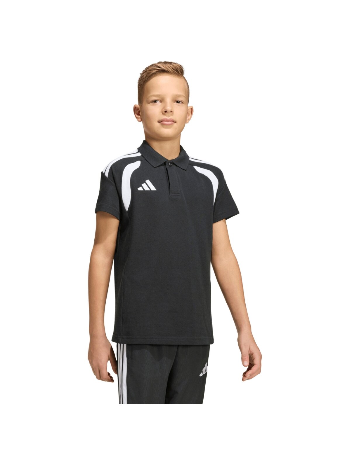 Adidas Tiro 26 League Polo marškiniai vaikams juodi KF3407 3