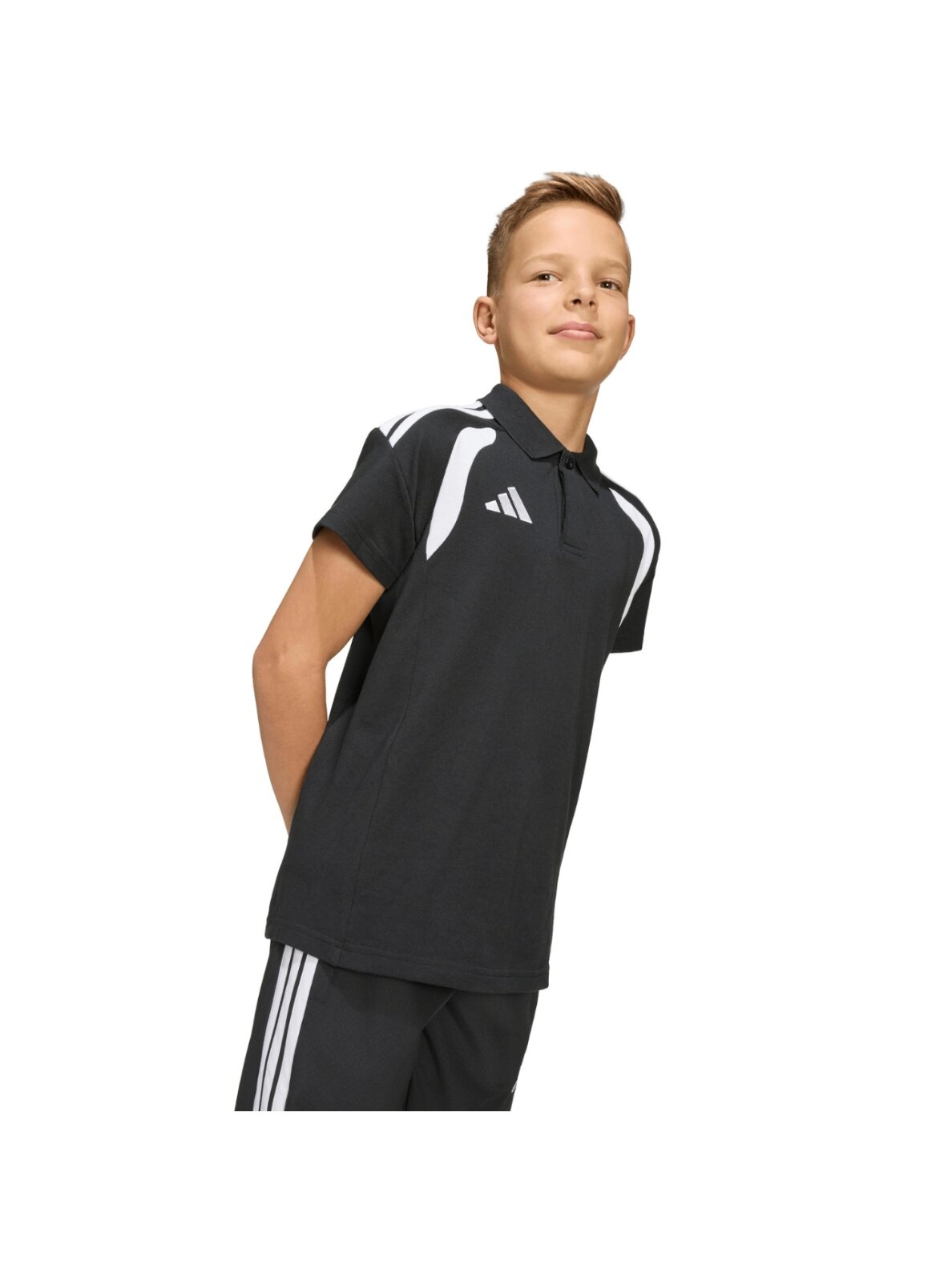 Adidas Tiro 26 League Polo marškiniai vaikams juodi KF3407 5 Adidas Tiro 26 League Polo marškiniai vaikams juodi KF3407 5
