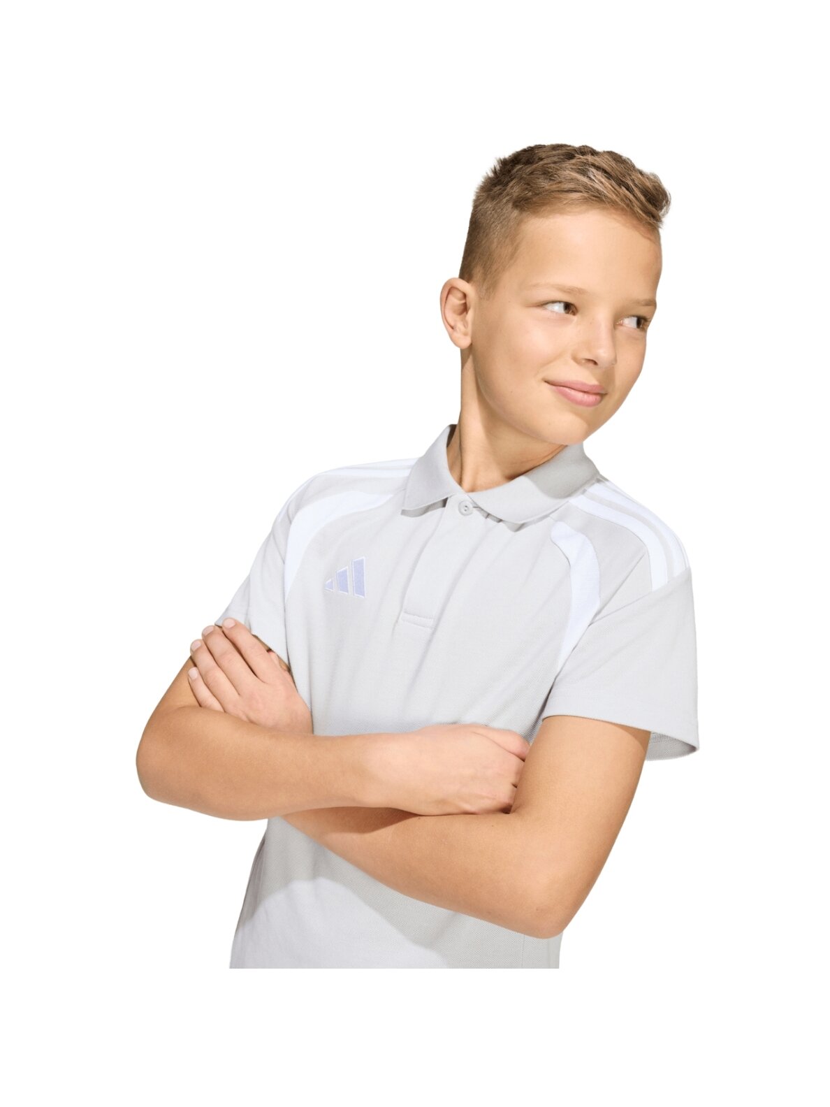 Adidas Tiro 26 League Polo marškinėliai vaikams pilki KF3405 5