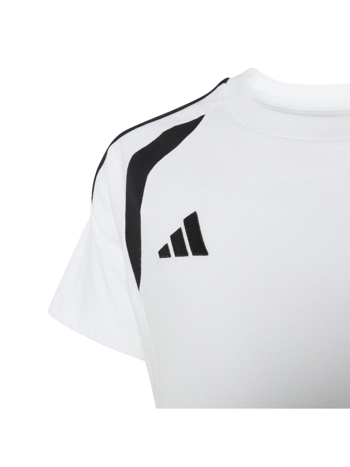 Adidas Tiro 26 League Tee marškinėliai vaikams balti-juodi KC3699 2 Adidas Tiro 26 League Tee marškinėliai vaikams balti-juodi KC3699 2