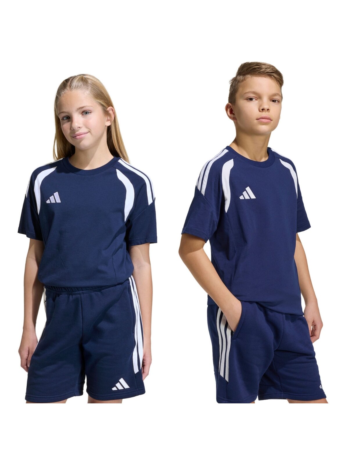 Adidas Tiro 26 League Tee marškinėliai vaikams tamsiai mėlyni JY7225 Adidas Tiro 26 League Tee marškinėliai vaikams tamsiai mėlyni JY7225