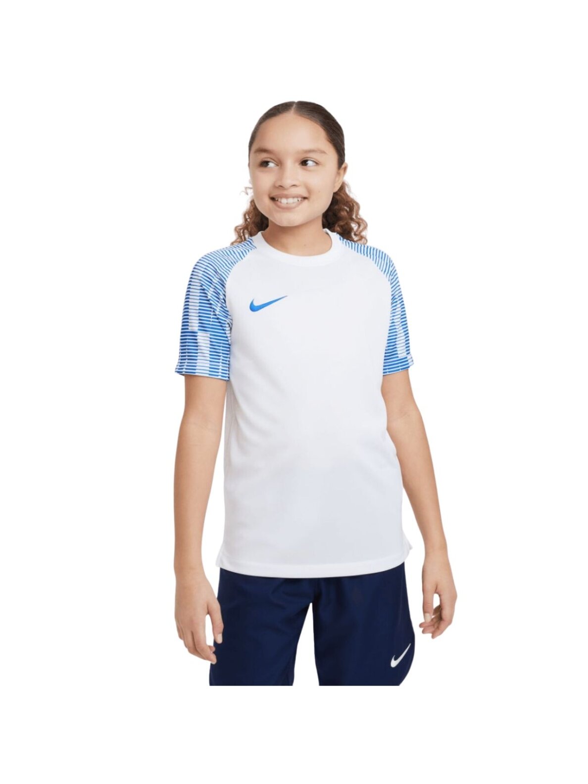 Nike Df Academy Jsy SS vaikiški marškinėliai balti DH8369 102 2