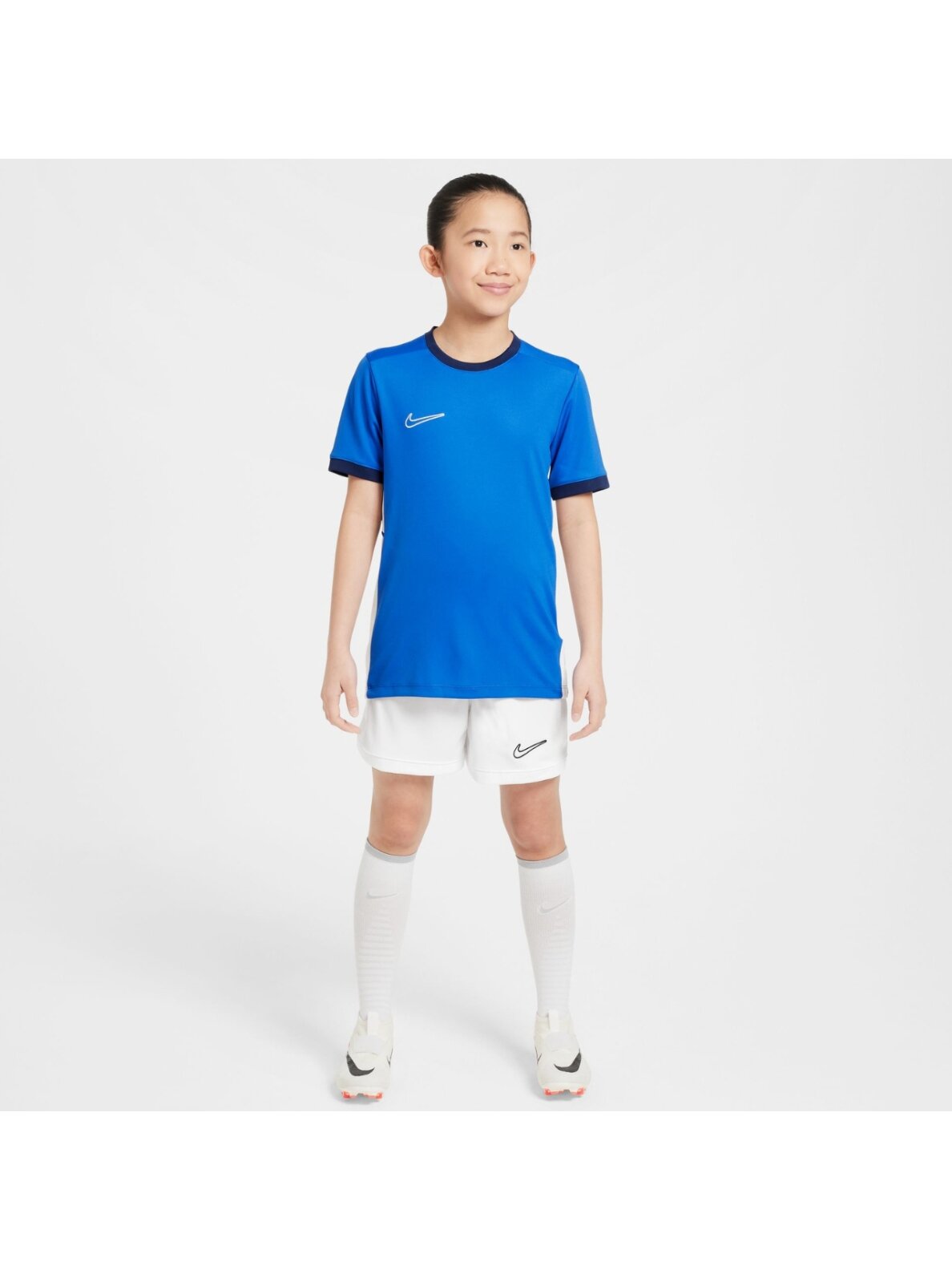 Nike Dri-Fit Academy 25 SS marškinėliai vaikams mėlyni FZ9758 463 5 Nike Dri-Fit Academy 25 SS marškinėliai vaikams mėlyni FZ9758 463 5