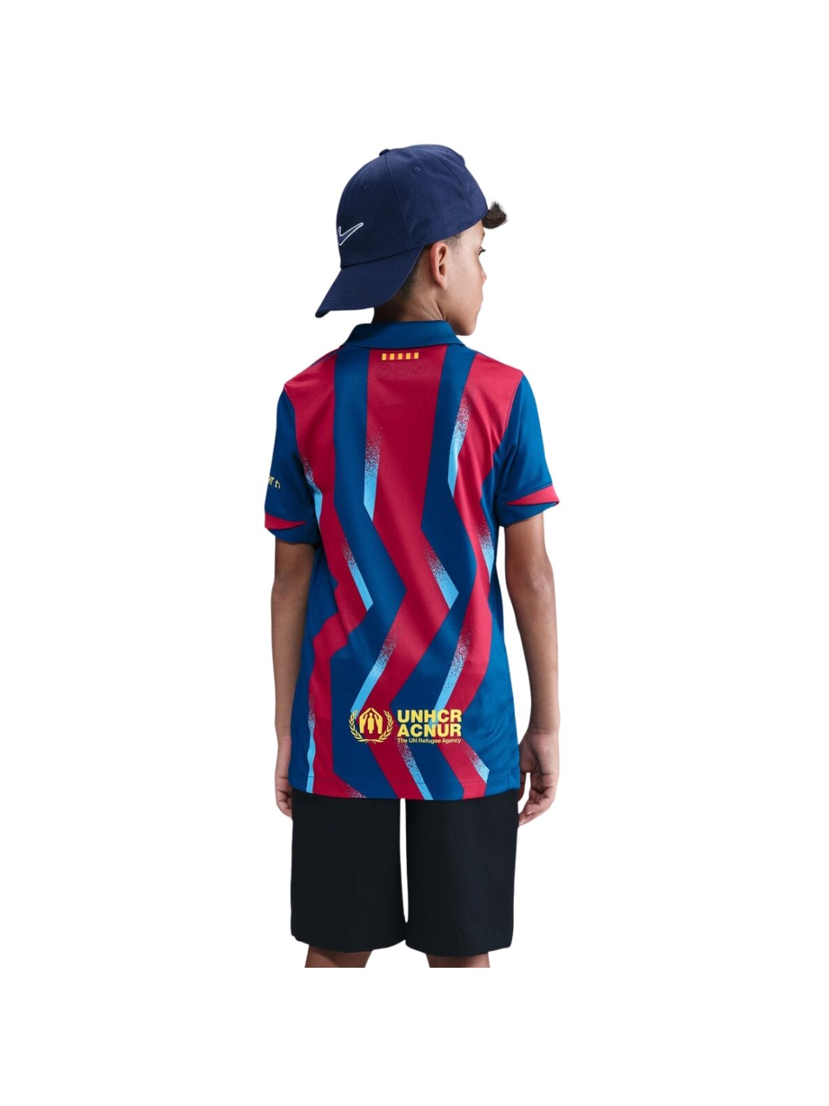Nike FC Barcelona Stadium vaikiški marškinėliai 25/26 tamsiai mėlyni ir raudoni FZ1307 432 3
