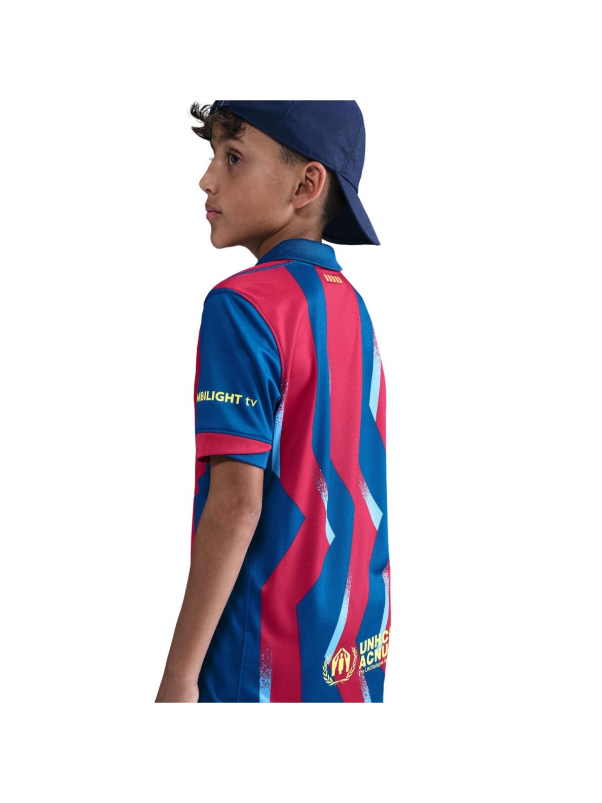 Nike FC Barcelona Stadium vaikiški marškinėliai 25/26 tamsiai mėlyni ir raudoni FZ1307 432 5