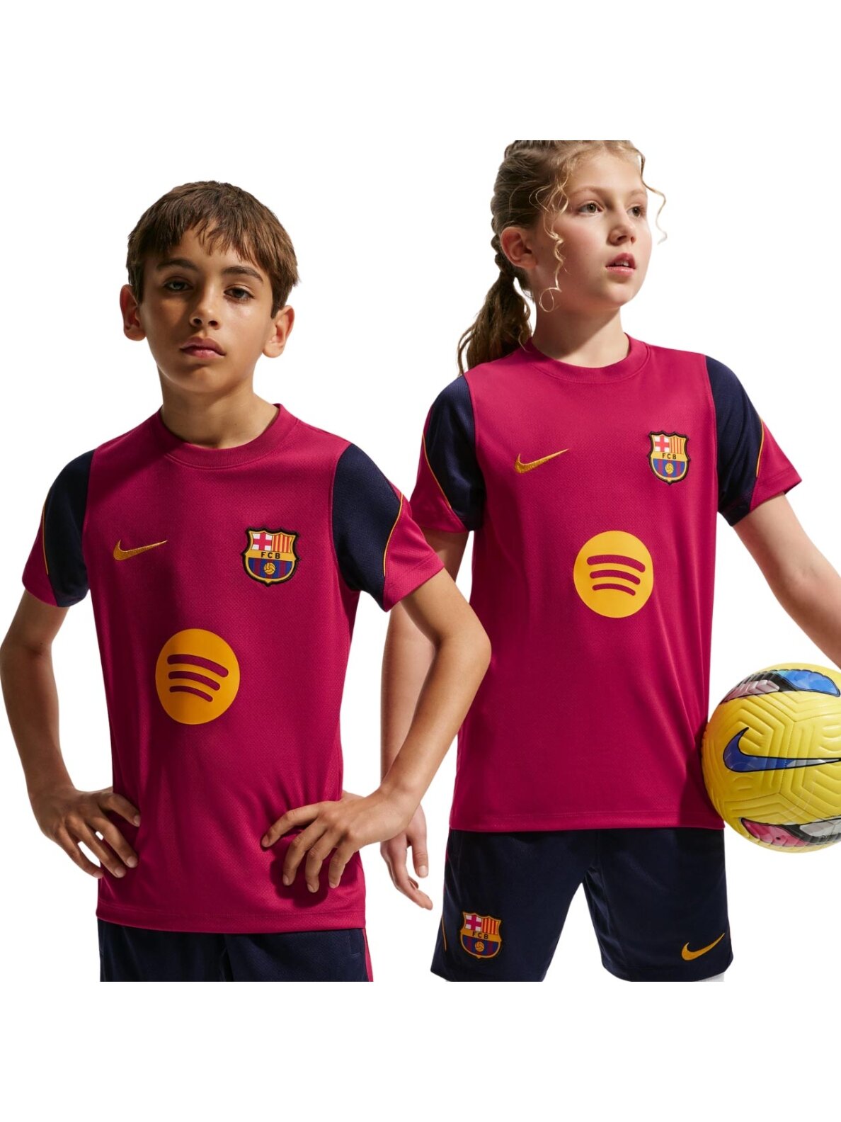 Nike FC Barcelona Strike vaikiški marškinėliai, bordo II3237 621