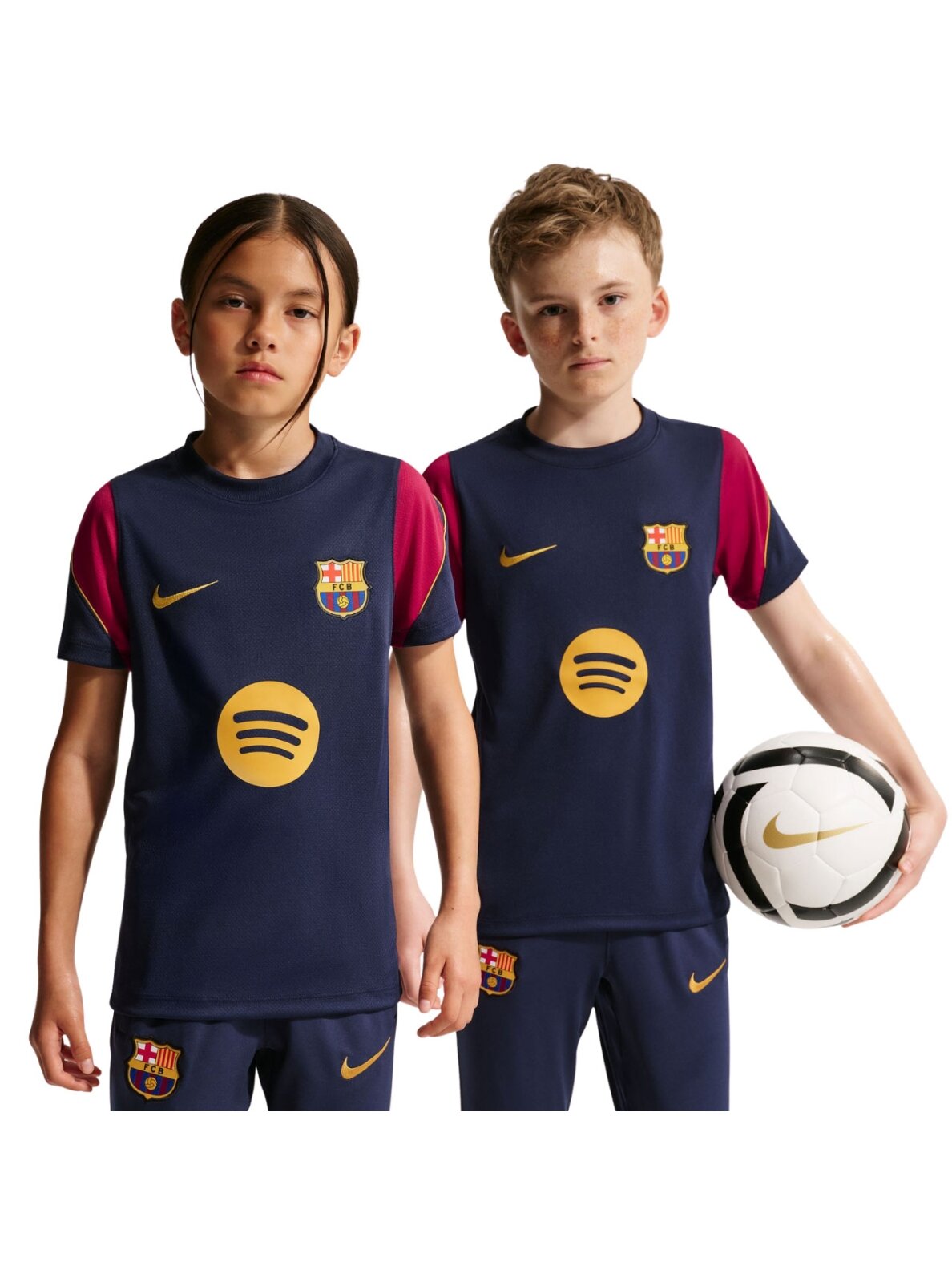 Nike FC Barcelona Strike vaikiški marškinėliai, tamsiai mėlyni-bordo, II3237 401
