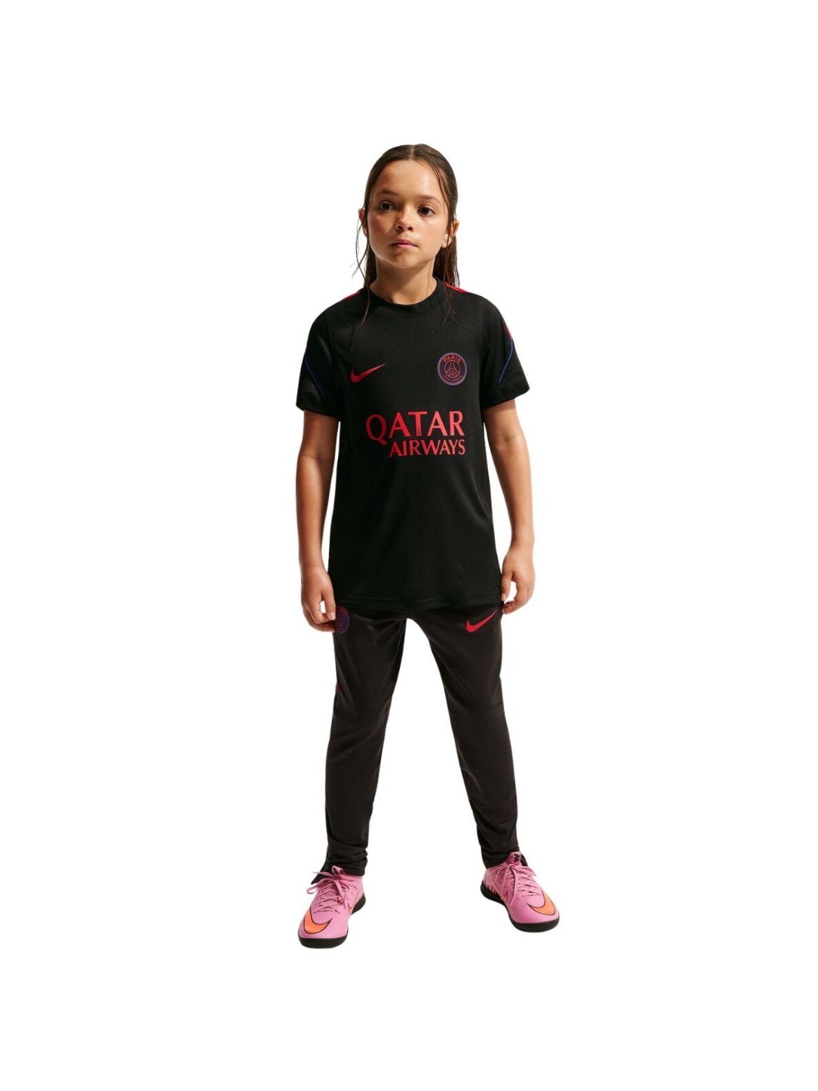 Nike Paris Saint-Germain Strike vaikiški marškinėliai, juodi, II2659 010 1 Nike Paris Saint-Germain Strike vaikiški marškinėliai, juodi, II2659 010 1