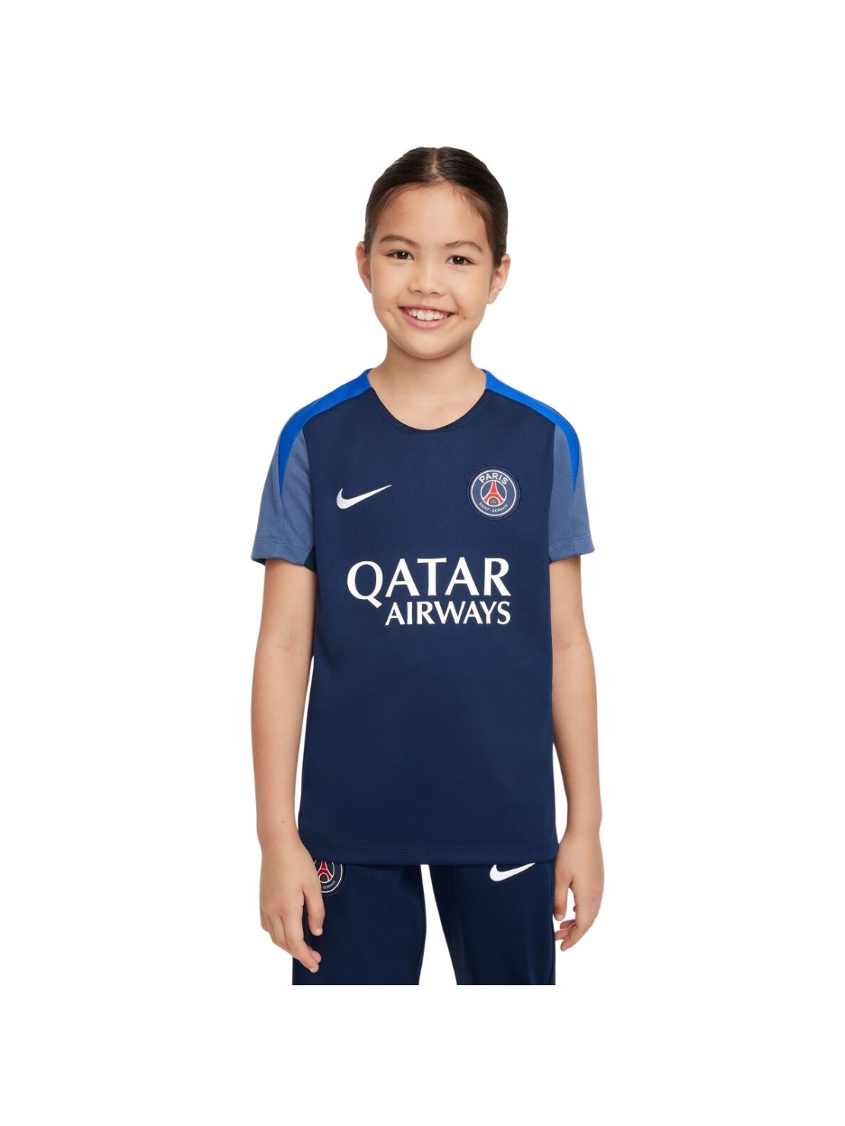 Nike Paris Saint Germain Strike vaikiški marškinėliai, tamsiai mėlyni HJ7836 411 Nike Paris Saint Germain Strike vaikiški marškinėliai, tamsiai mėlyni HJ7836 411