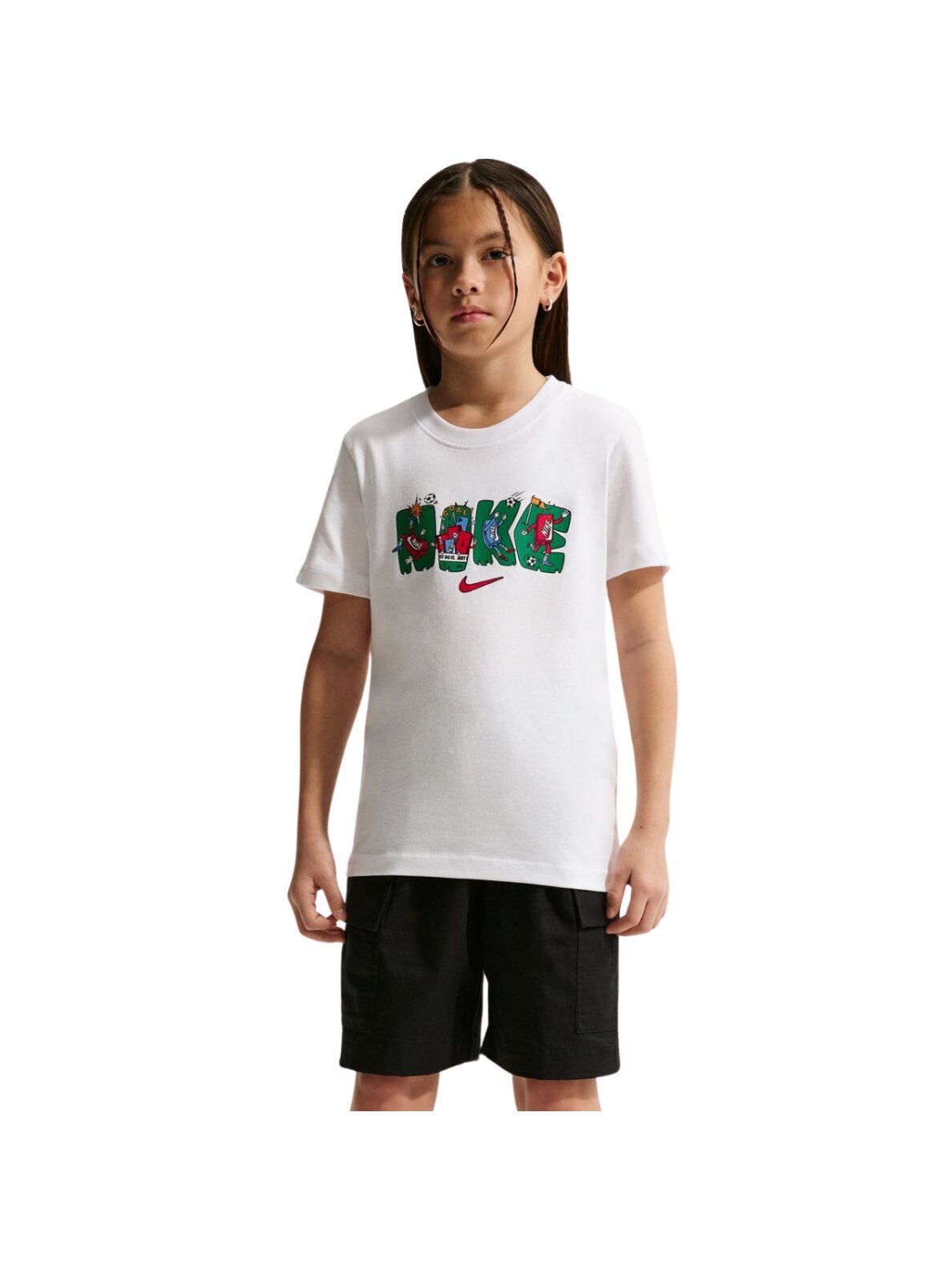 Nike Sportswear vaikiški marškinėliai balti IM9534 100 Nike Sportswear vaikiški marškinėliai balti IM9534 100