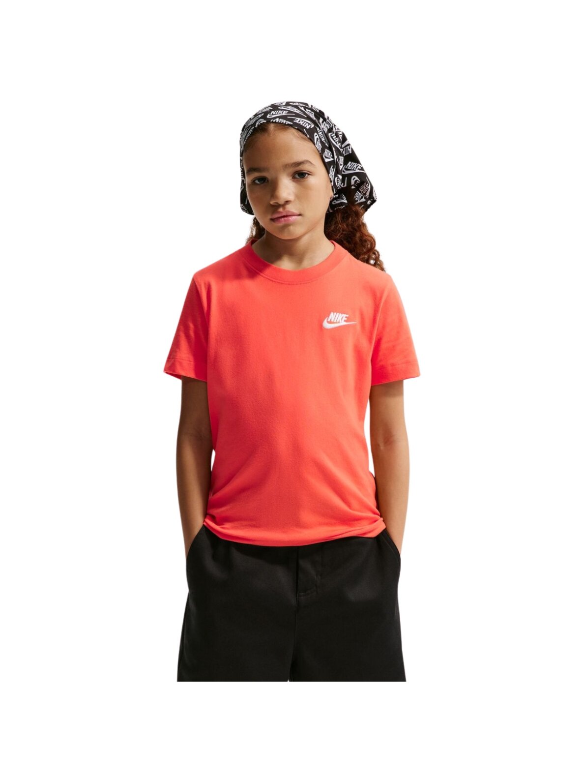 Nike Sportswear vaikiški marškinėliai oranžiniai FZ5177 842