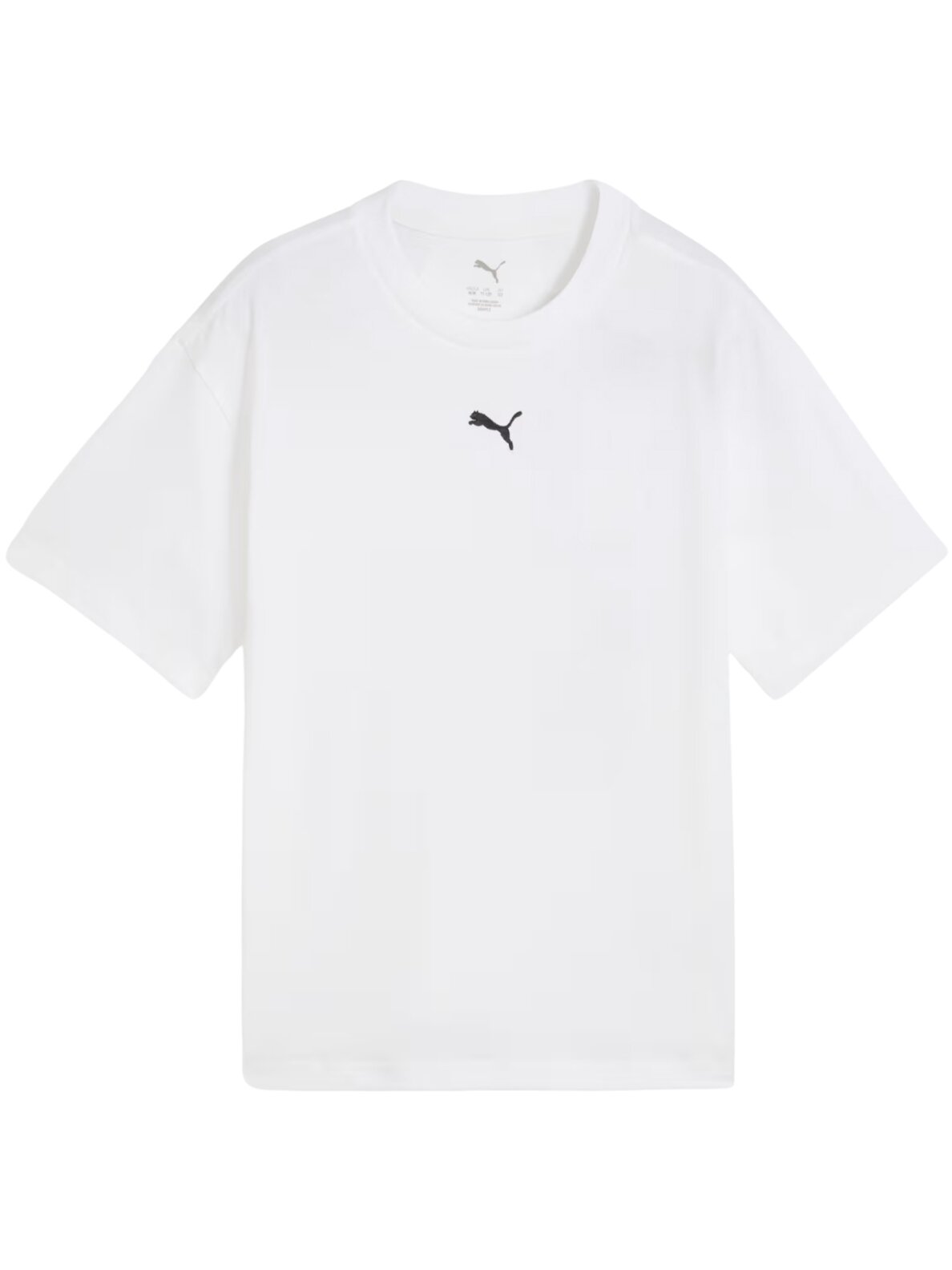Puma Ess Centered Cat Logo Boxy Tee vaikiški marškinėliai balti 685131 02 1 Puma Ess Centered Cat Logo Boxy Tee vaikiški marškinėliai balti 685131 02 1