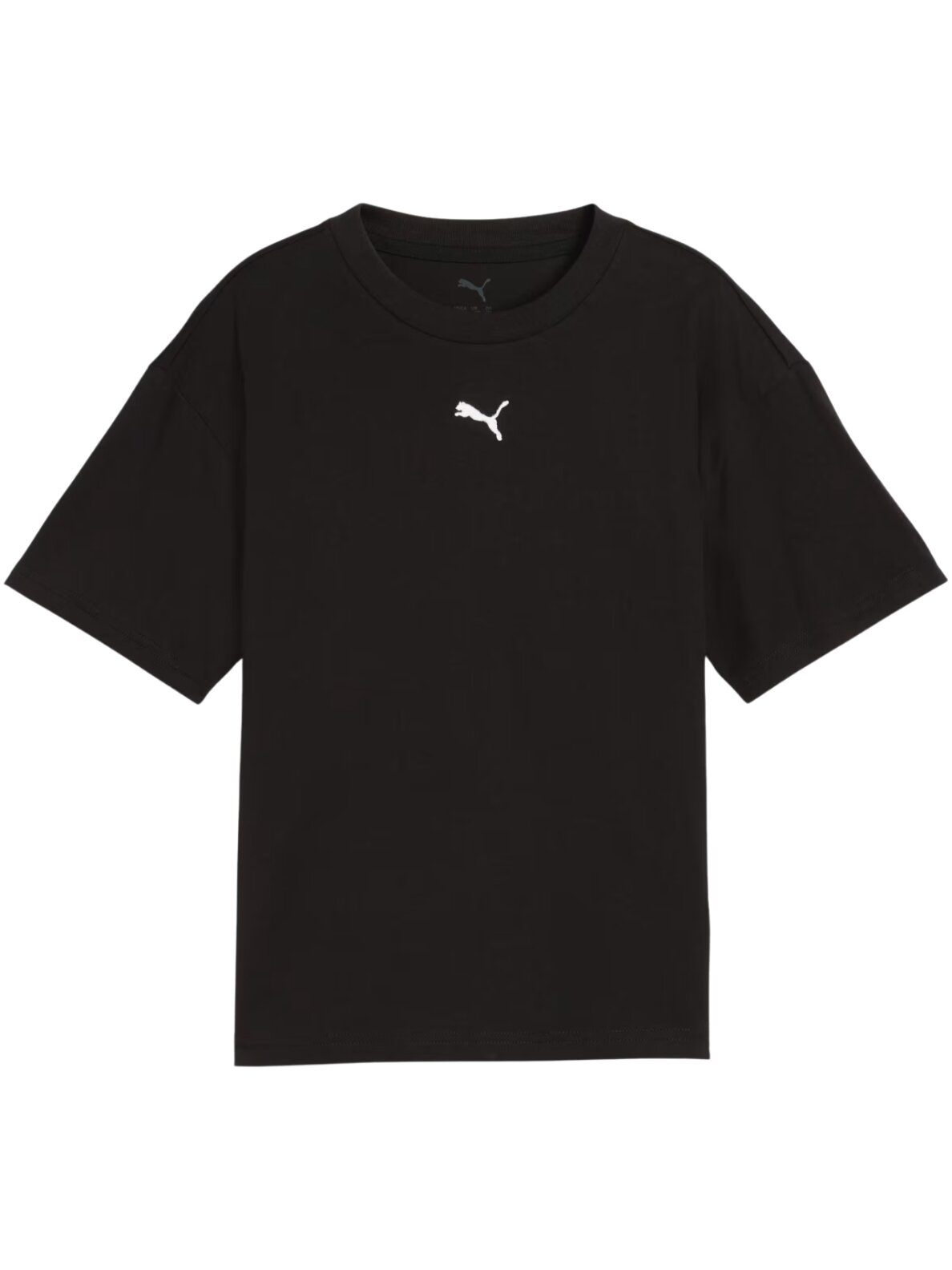 Vaikiški marškinėliai Puma Ess Centered Cat Logo Boxy Tee juoda 685131 01 1 Vaikiški marškinėliai Puma Ess Centered Cat Logo Boxy Tee juoda 685131 01 1