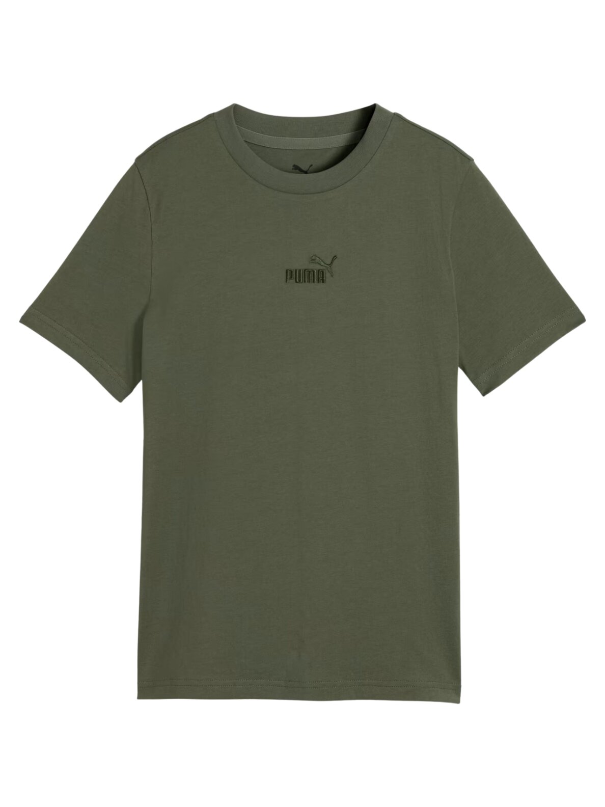 Vaikiški marškinėliai Puma ESS Small No.1 Logotipas su centru, chaki spalvos 692975 86 1