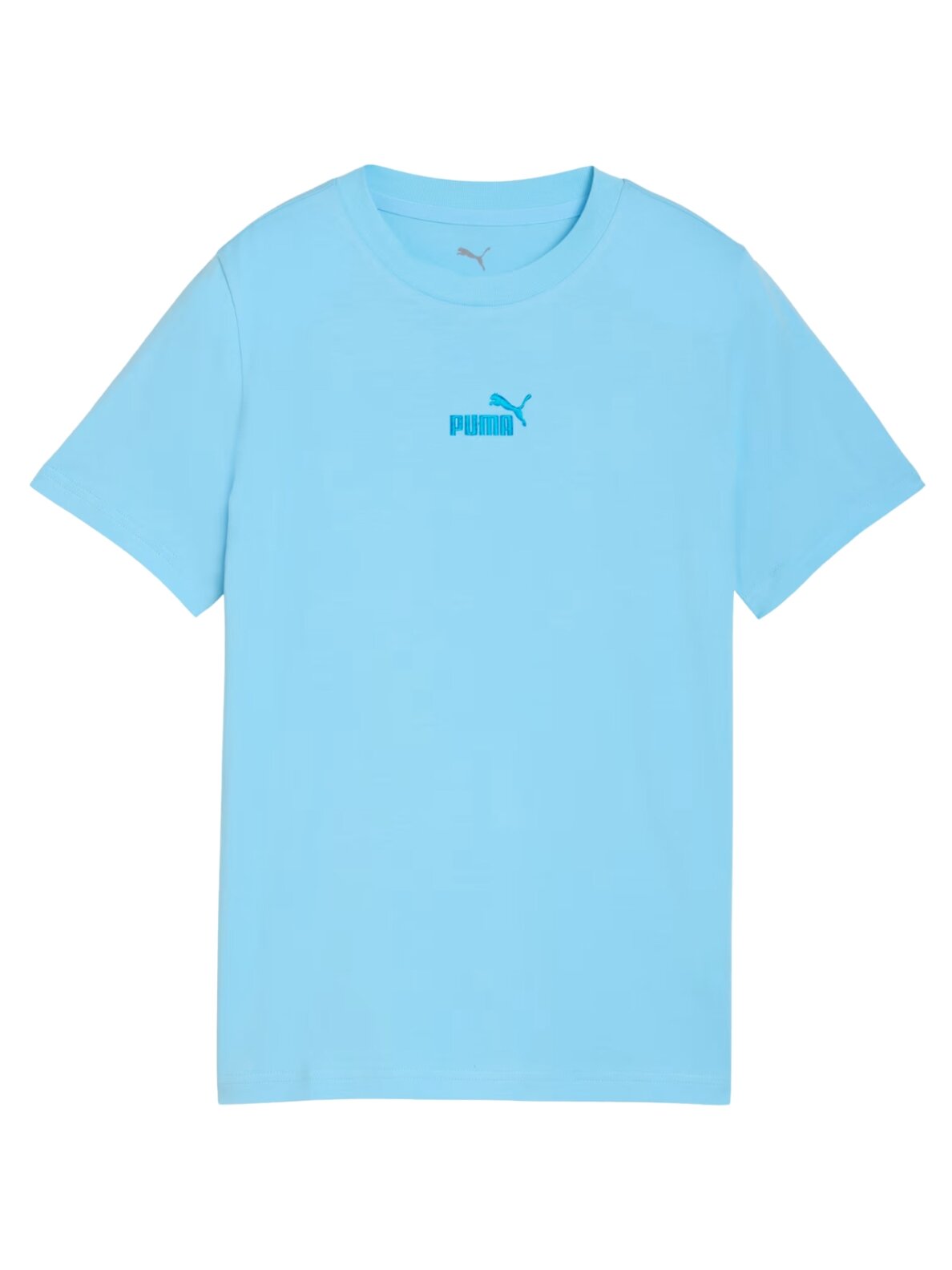 Puma ESS Small No.1 Logo Centered Tee marškinėliai vaikams mėlyni 692975 45 1 Puma ESS Small No.1 Logo Centered Tee marškinėliai vaikams mėlyni 692975 45 1