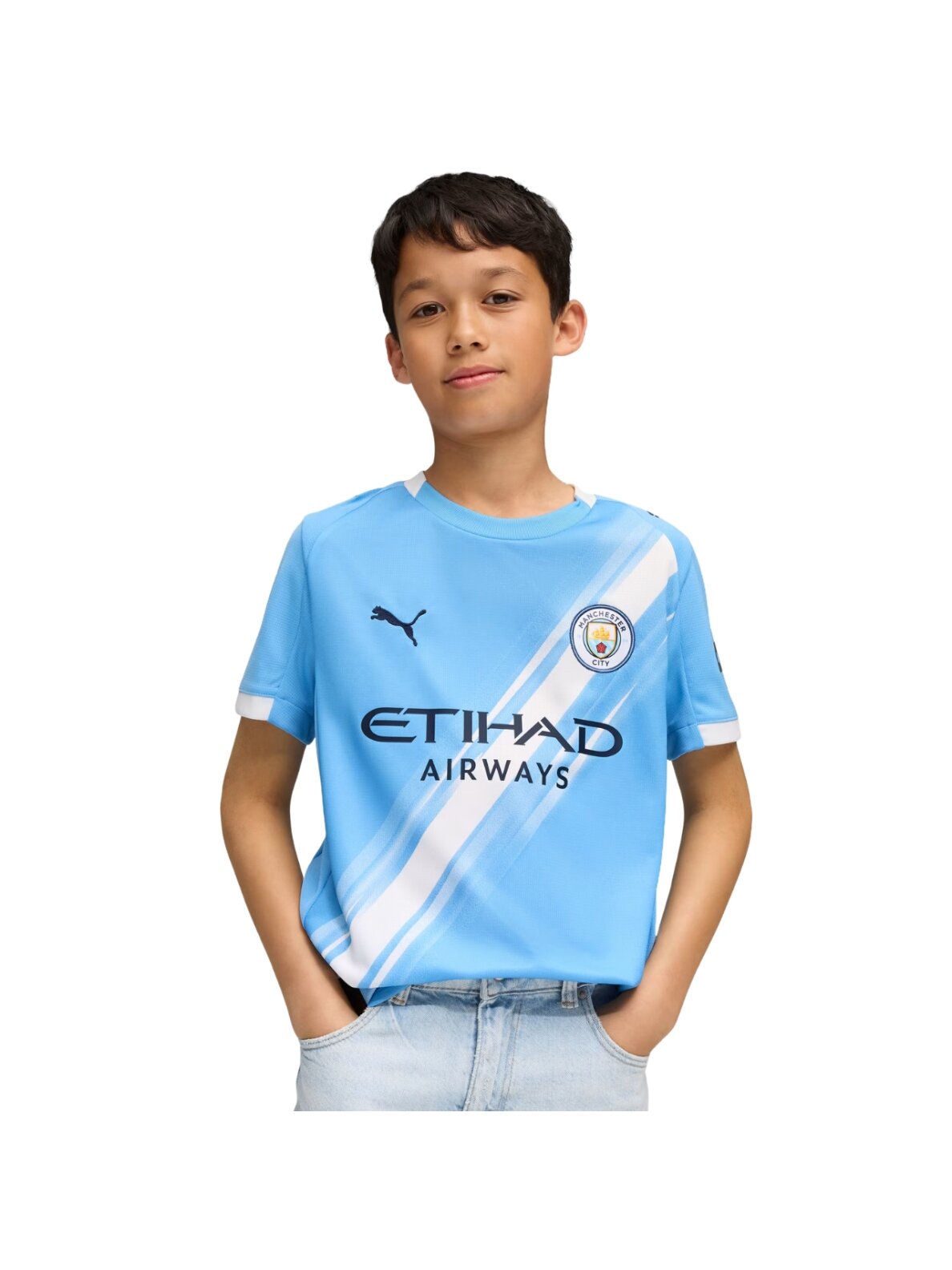 Puma vaikiška Manchester City MCFC namų rungtynių apranga mėlyna 780341 01 4