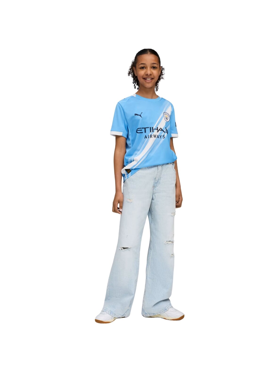 Puma vaikiška Manchester City MCFC namų rungtynių apranga mėlyna 780341 01 6 Puma vaikiška Manchester City MCFC namų rungtynių apranga mėlyna 780341 01 6