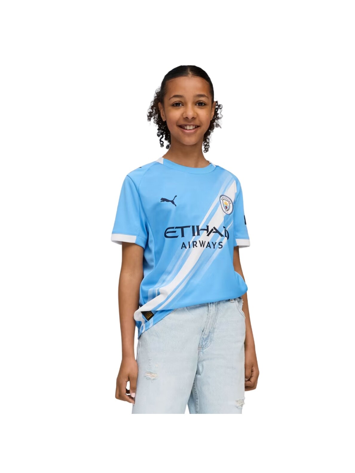 Puma vaikiška Manchester City MCFC namų rungtynių apranga mėlyna 780341 01
