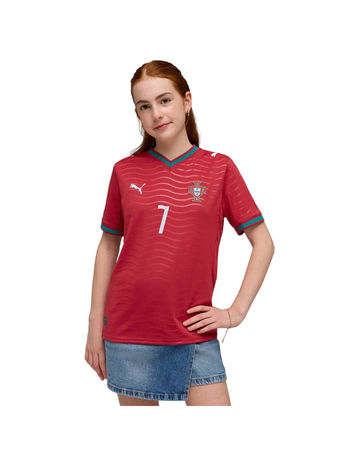 Puma vaikams Portugalija FPF Home Jersey Replica 788144 77 marškinėliai Puma vaikams Portugalija FPF Home Jersey Replica 788144 77 marškinėliai