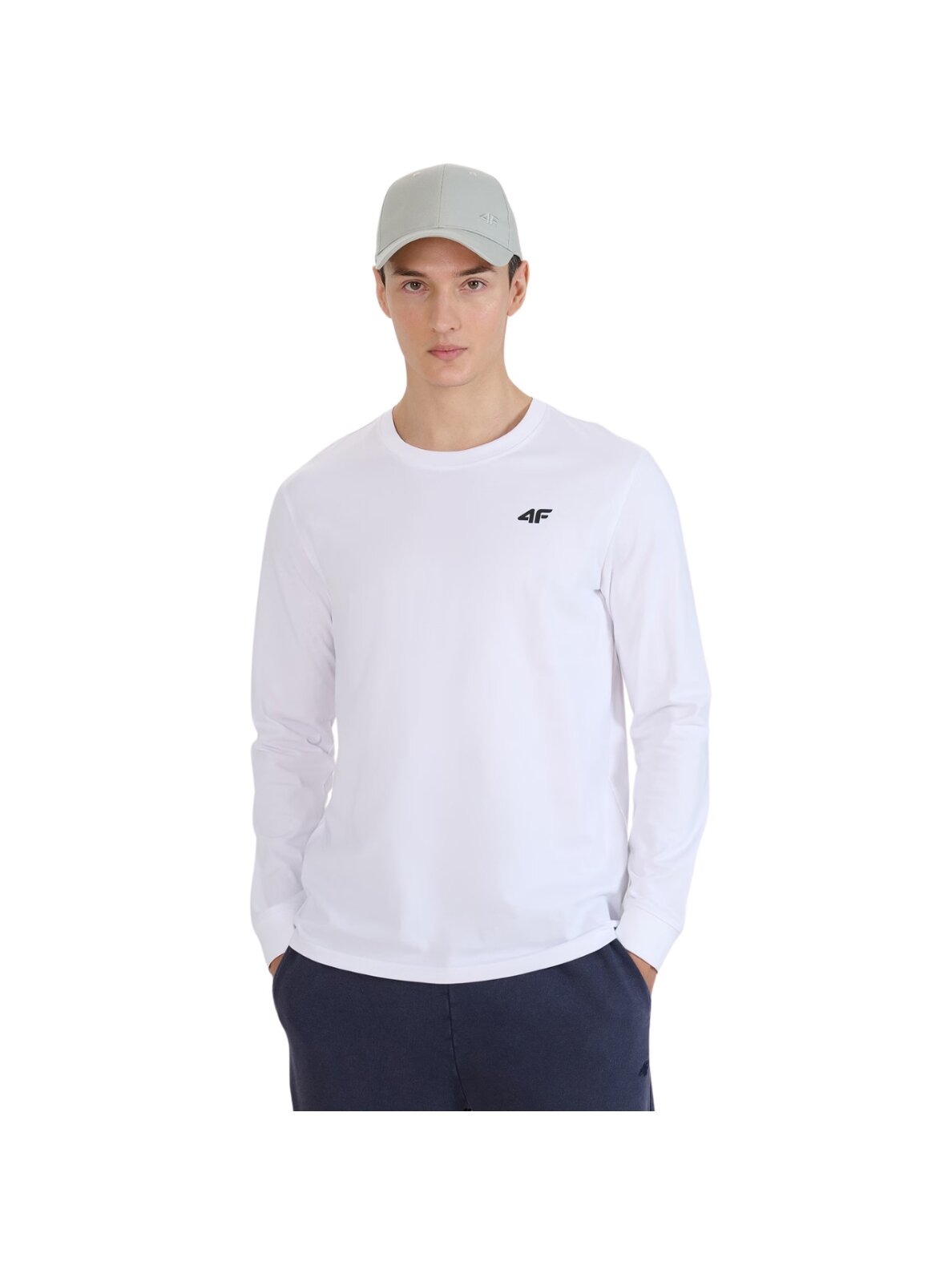 4F Longsleeve M432 vyrams balta marškinėliai