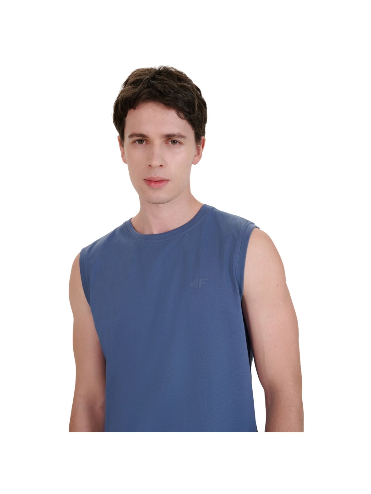 4F vyriški marškinėliai be rankovių M125 denim 4FWMM00TSLEM125 32S 3 4F vyriški marškinėliai be rankovių M125 denim 4FWMM00TSLEM125 32S 3