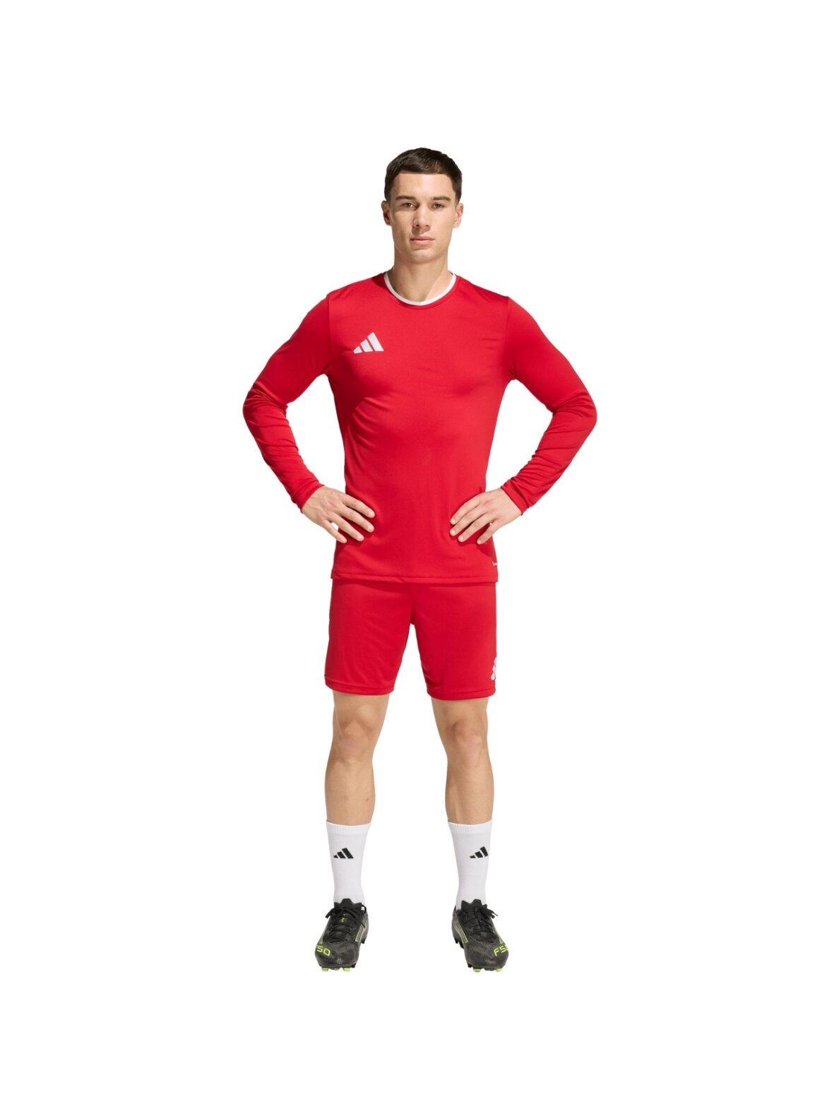 Vyriški marškinėliai Adidas Entrada 26 ilgomis rankovėmis marškinėliai raudoni KF5847 6
