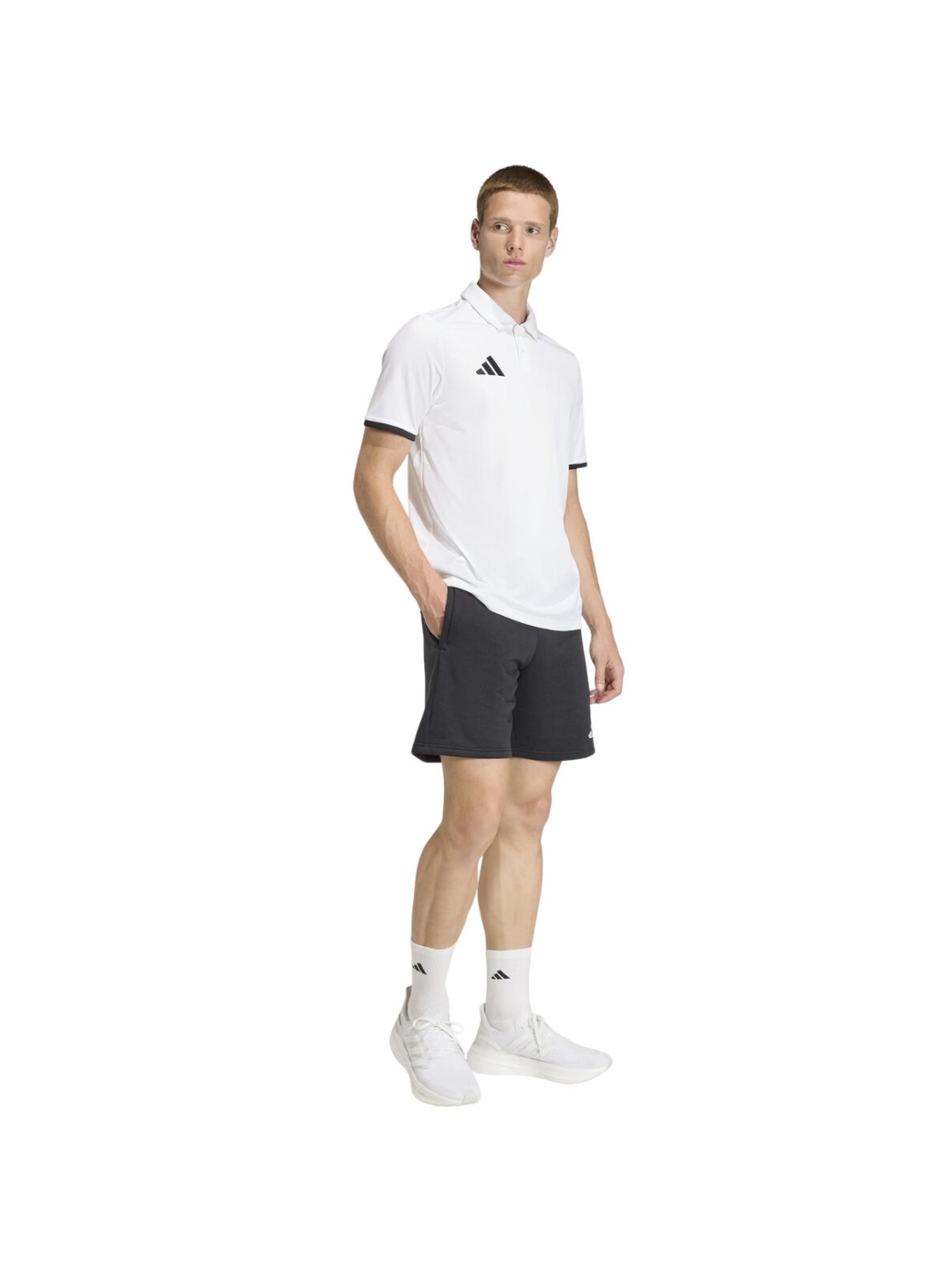 Adidas Entrada 26 Polo marškinėliai vyrams balti JZ6661 5 Adidas Entrada 26 Polo marškinėliai vyrams balti JZ6661 5