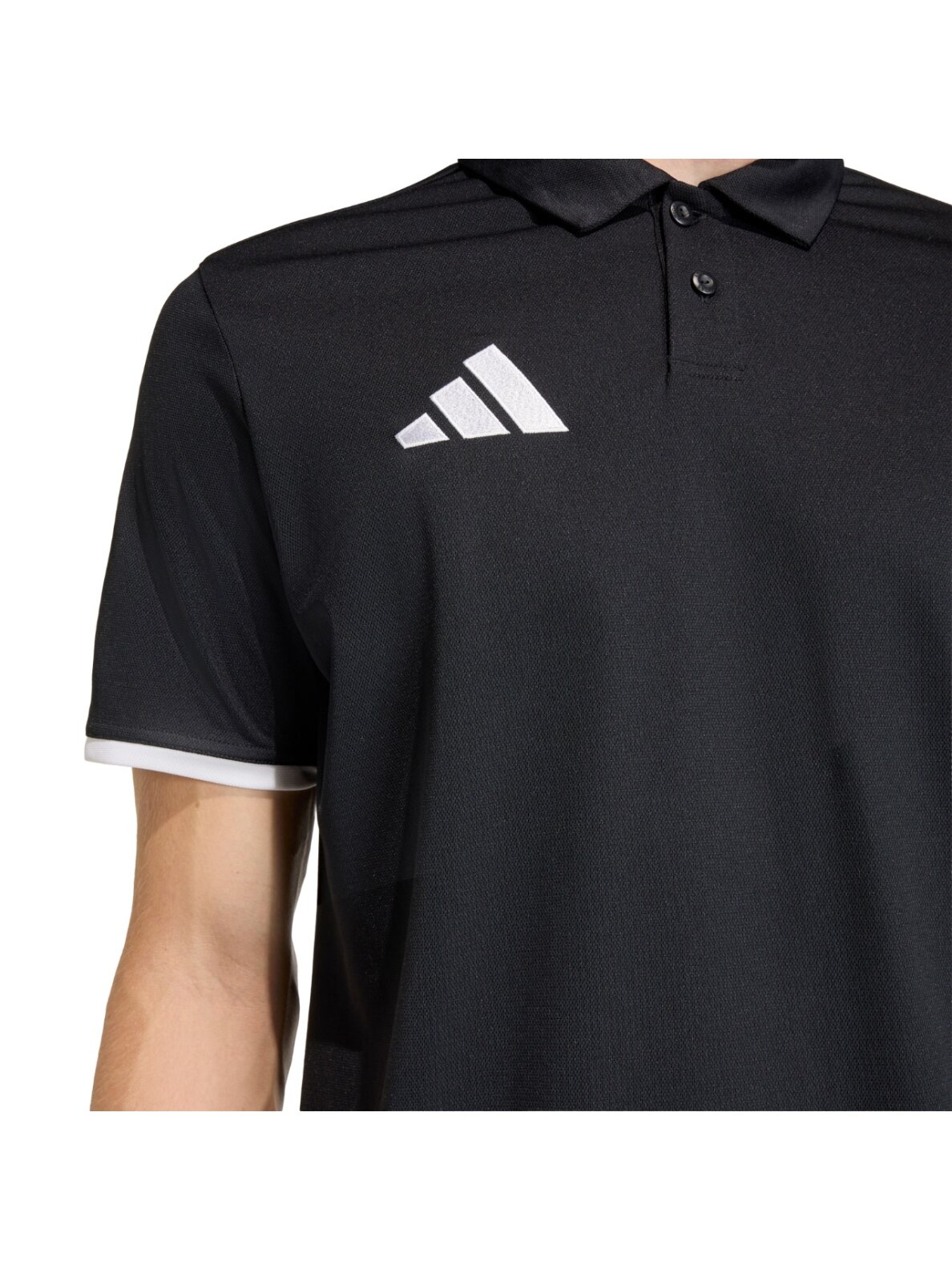 Adidas Entrada 26 Polo vyriška marškinėliai juodi JZ6660 3