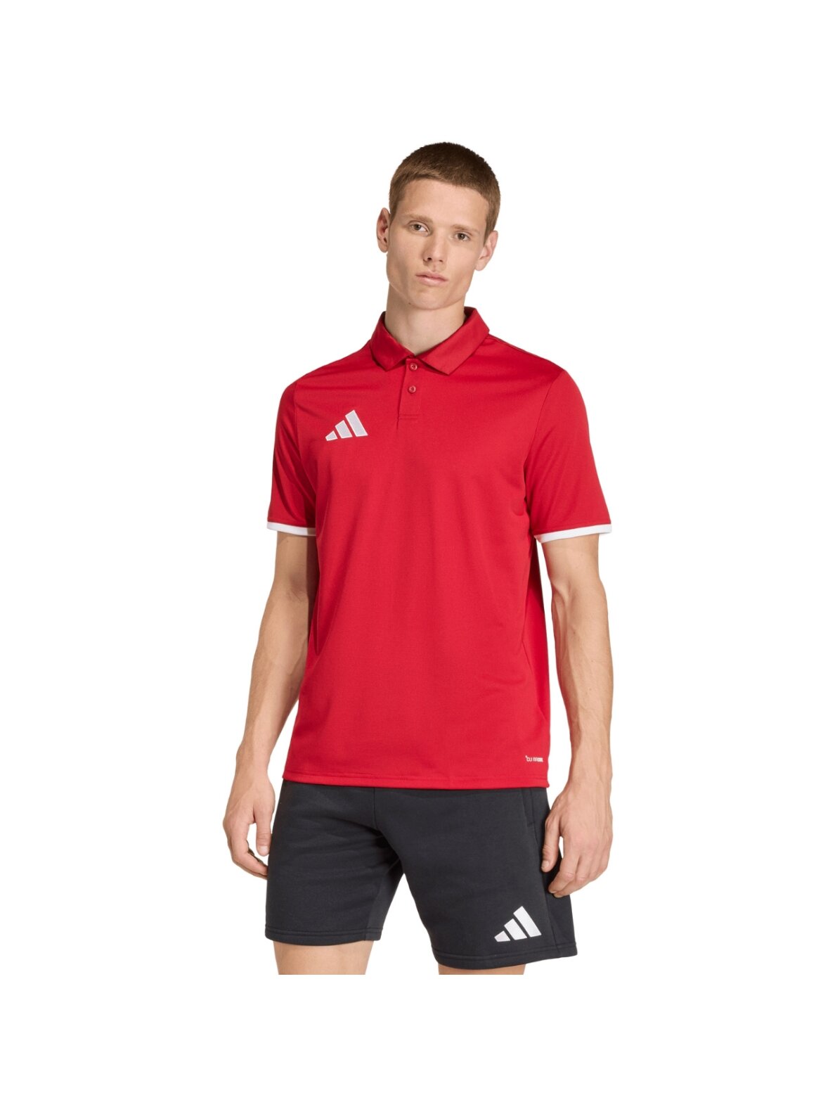 Adidas Entrada 26 Polo marškinėliai vyrams raudoni JZ6664 Adidas Entrada 26 Polo marškinėliai vyrams raudoni JZ6664