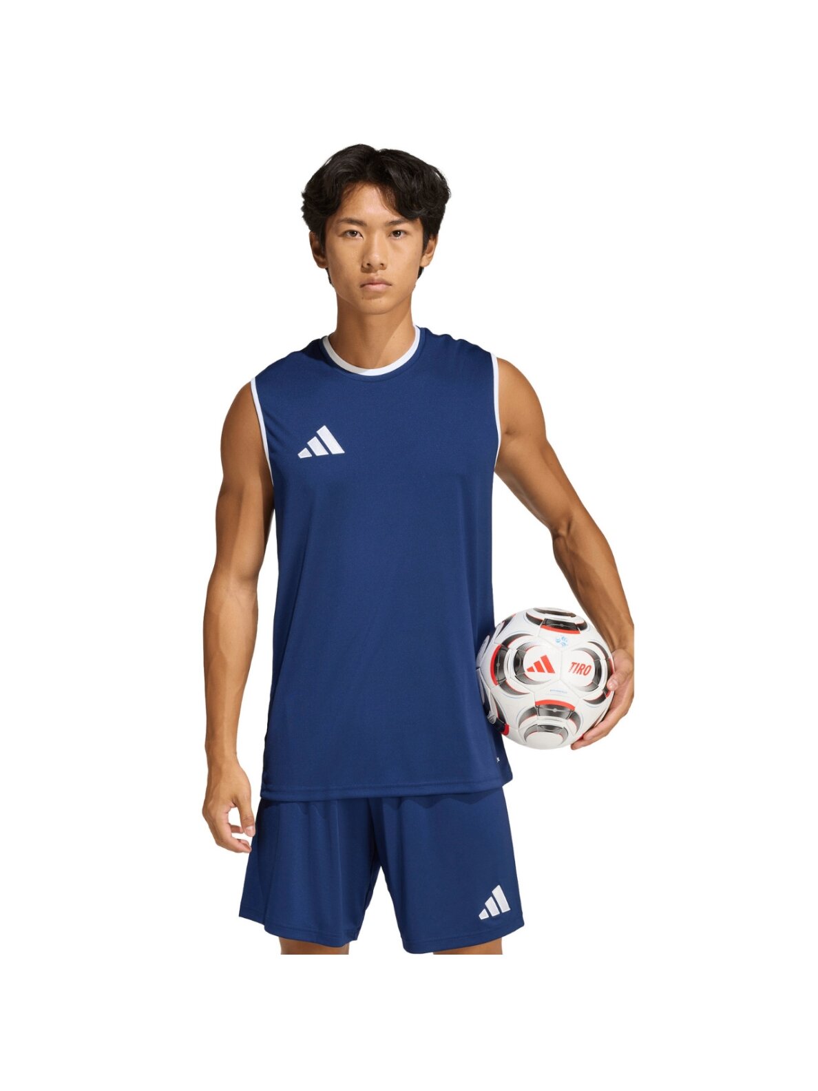 Vyriški marškinėliai Adidas Entrada 26 berankoviai marškinėliai tamsiai mėlyni KB3930 Vyriški marškinėliai Adidas Entrada 26 berankoviai marškinėliai tamsiai mėlyni KB3930