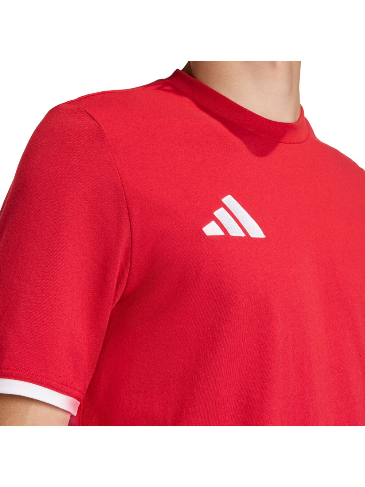 Adidas vyriški marškinėliai Entrada 26 Tee raudoni JZ6676 3 Adidas vyriški marškinėliai Entrada 26 Tee raudoni JZ6676 3