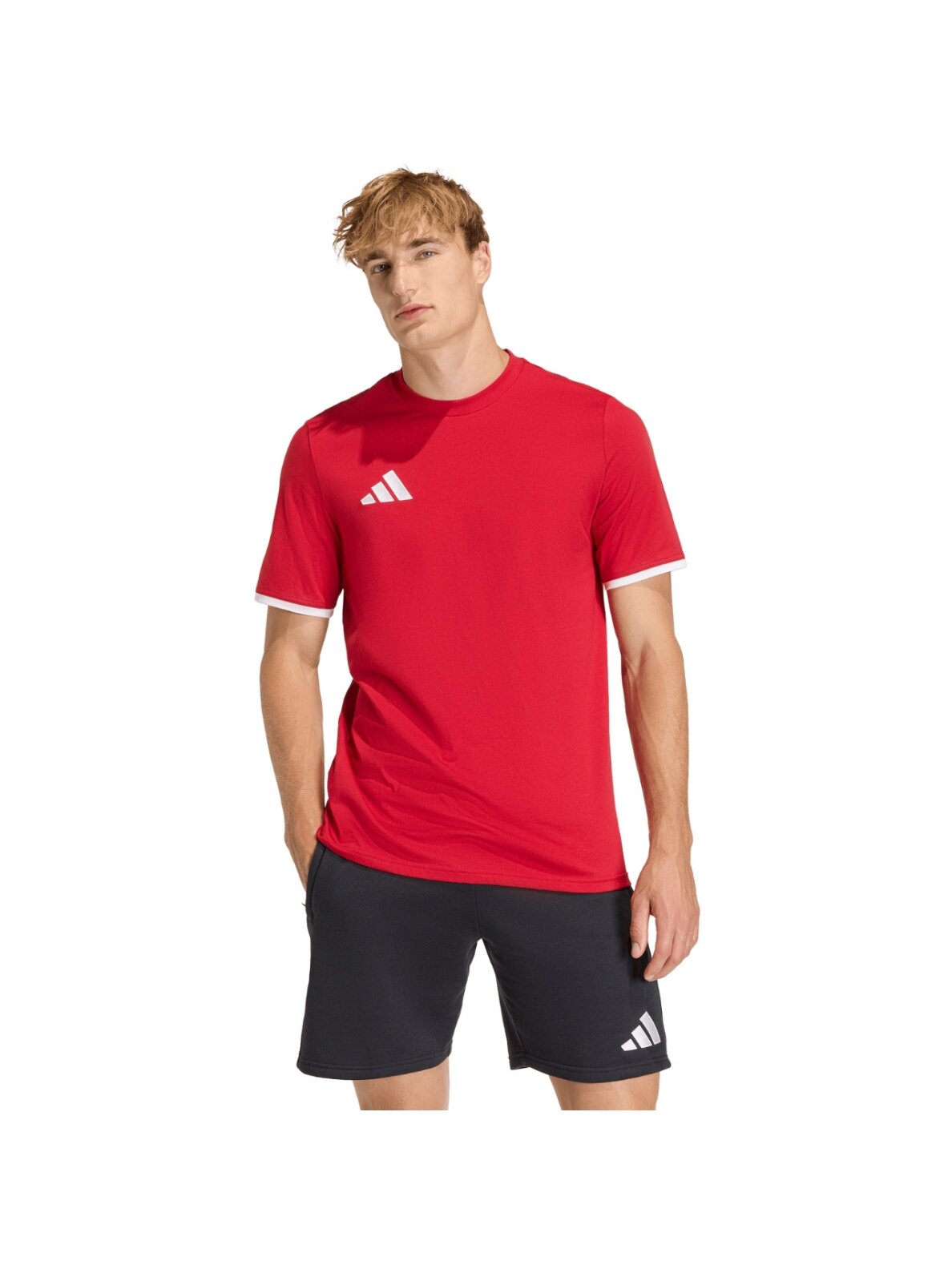 Adidas vyriški marškinėliai Entrada 26 Tee raudoni JZ6676