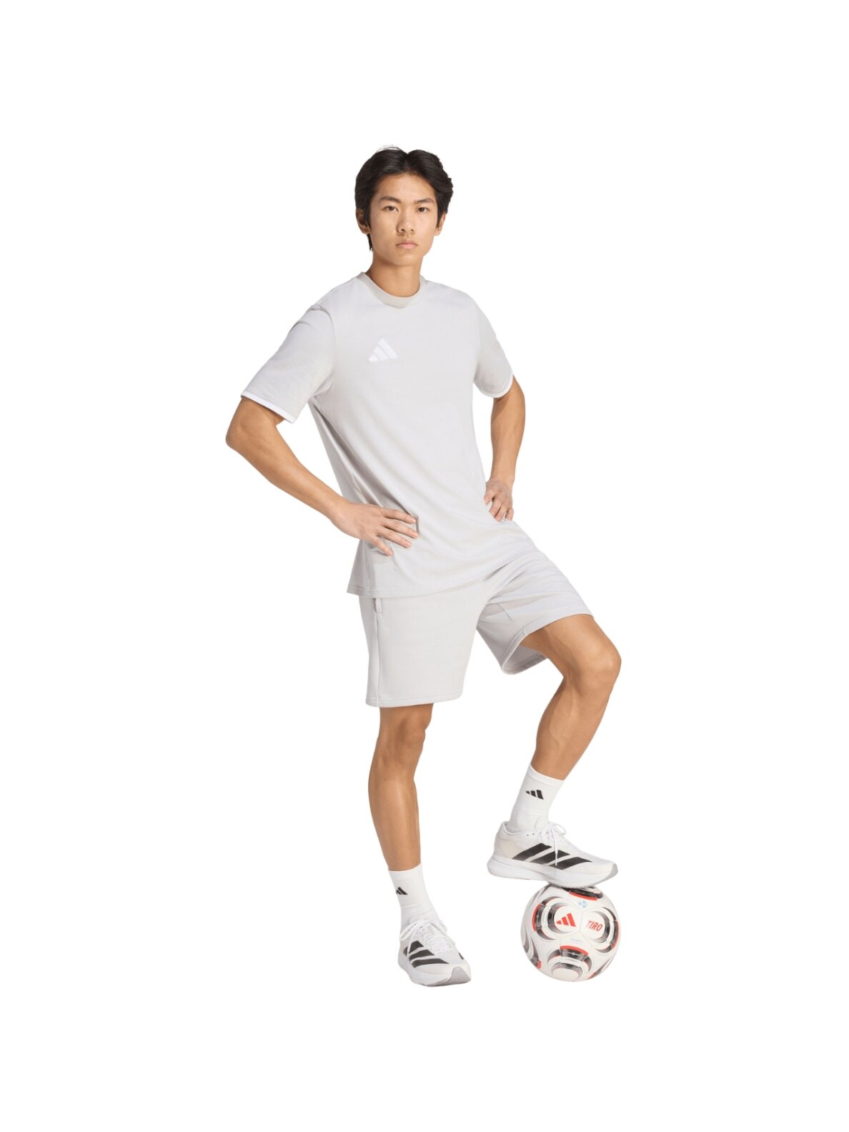Adidas Entrada 26 Tee vyriški marškinėliai pilki JZ6677 6