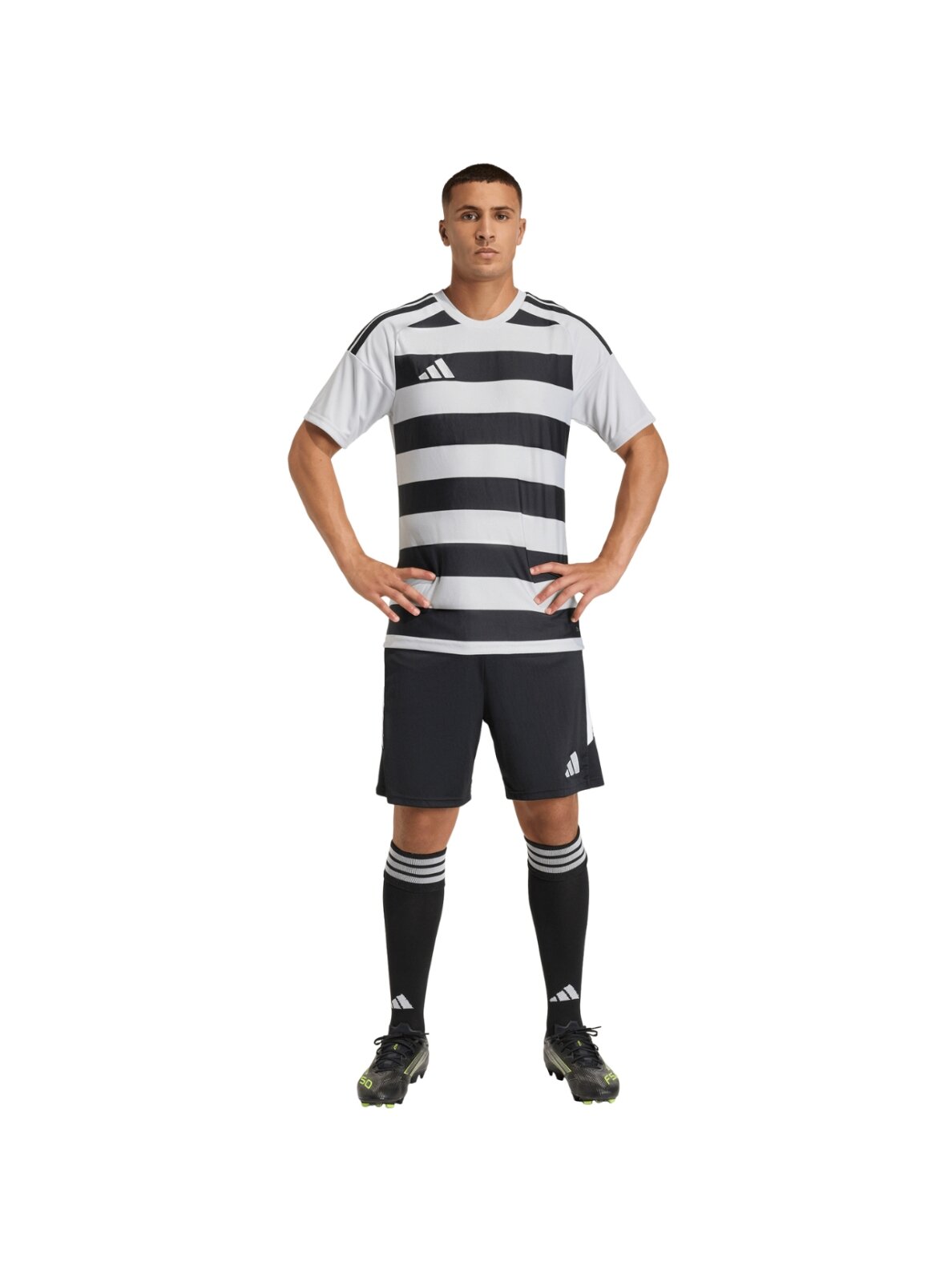 adidas Hooped 26 Jersey vyrams pilka-juoda KF3396 6