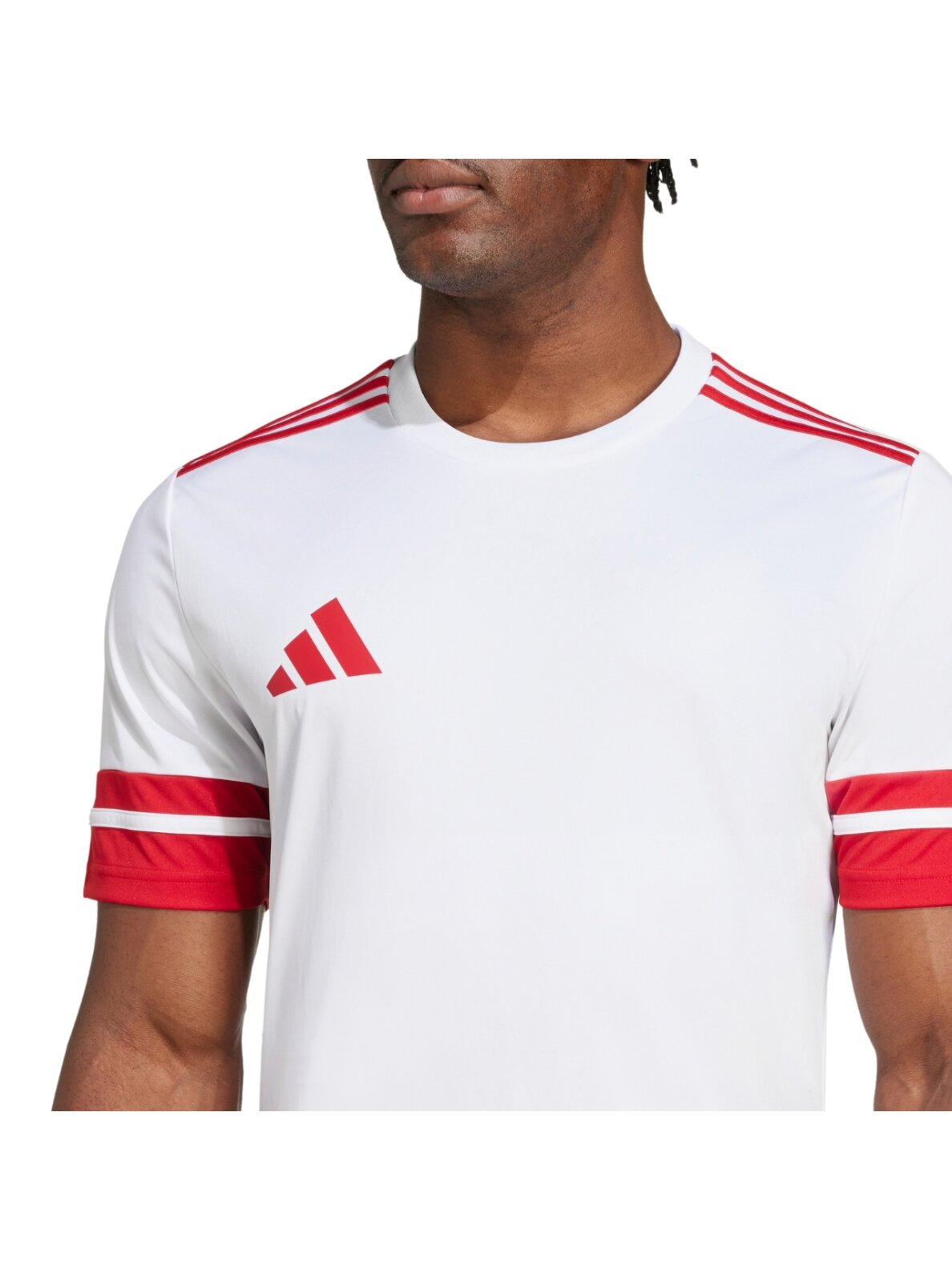 Adidas Squadra 25 vyriška balta marškinėliai JG5829 5 Adidas Squadra 25 vyriška balta marškinėliai JG5829 5