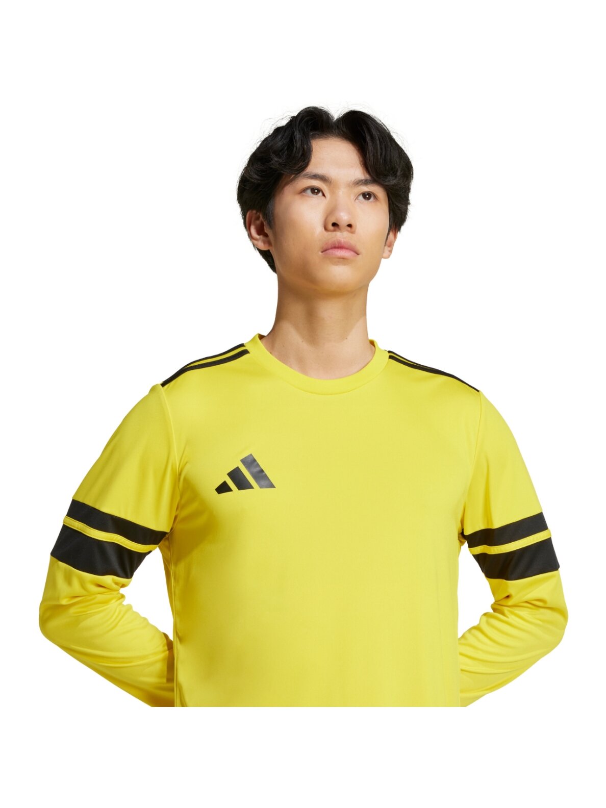 adidas Squadra 25 Long Sleeve Jersey vyrams geltona JF6077 3 adidas Squadra 25 Long Sleeve Jersey vyrams geltona JF6077 3