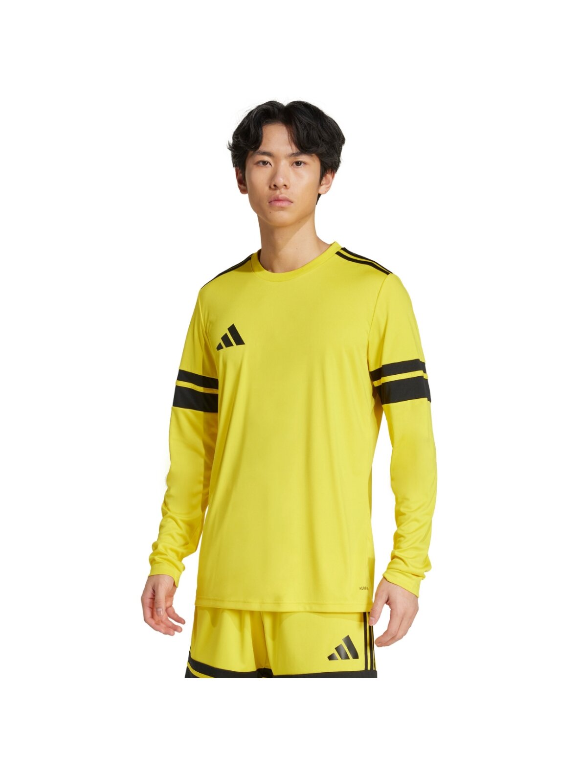 adidas Squadra 25 Long Sleeve Jersey vyrams geltona JF6077 adidas Squadra 25 Long Sleeve Jersey vyrams geltona JF6077