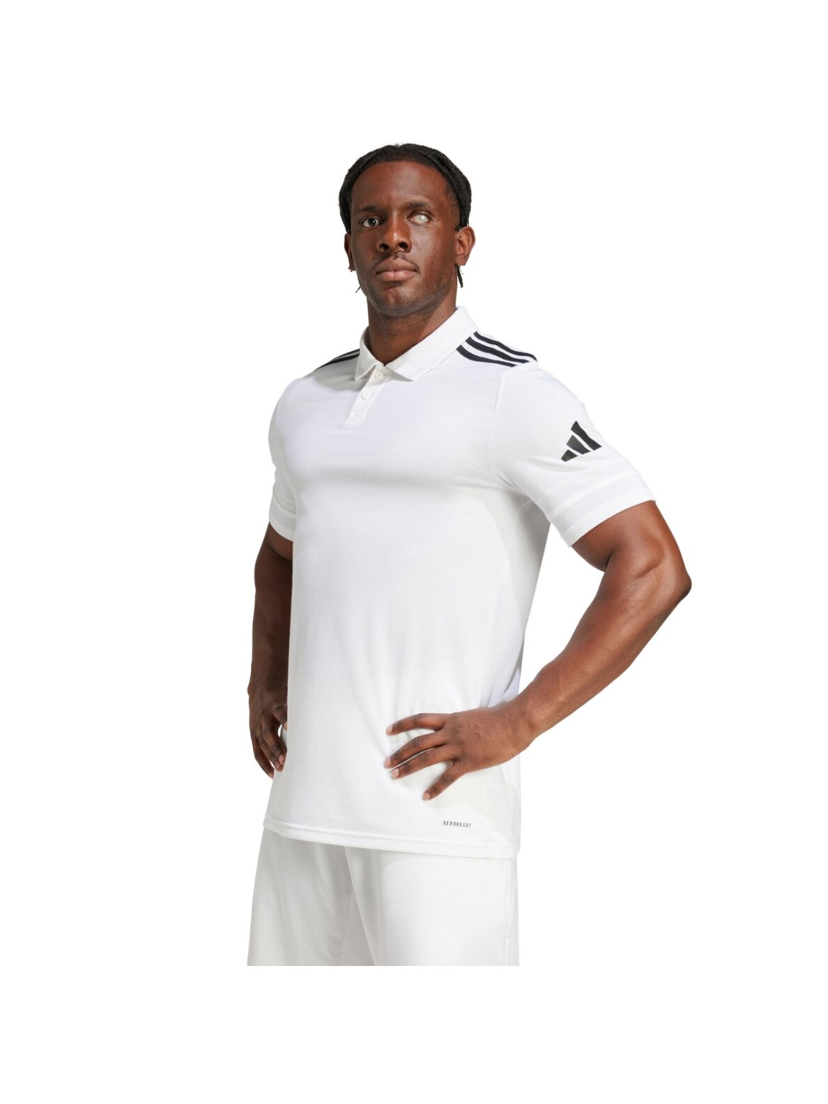 Adidas Squadra 25 Polo marškinėliai vyrams balti JY3419 3 Adidas Squadra 25 Polo marškinėliai vyrams balti JY3419 3