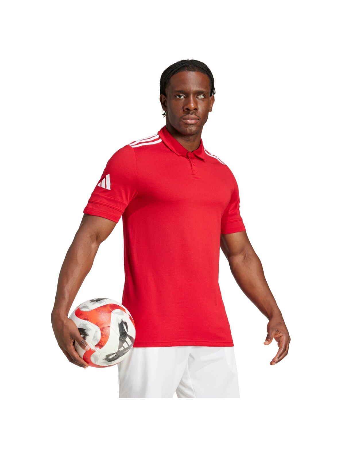 Adidas Squadra 25 Polo vyriški marškiniai raudoni JY3418 3 Adidas Squadra 25 Polo vyriški marškiniai raudoni JY3418 3