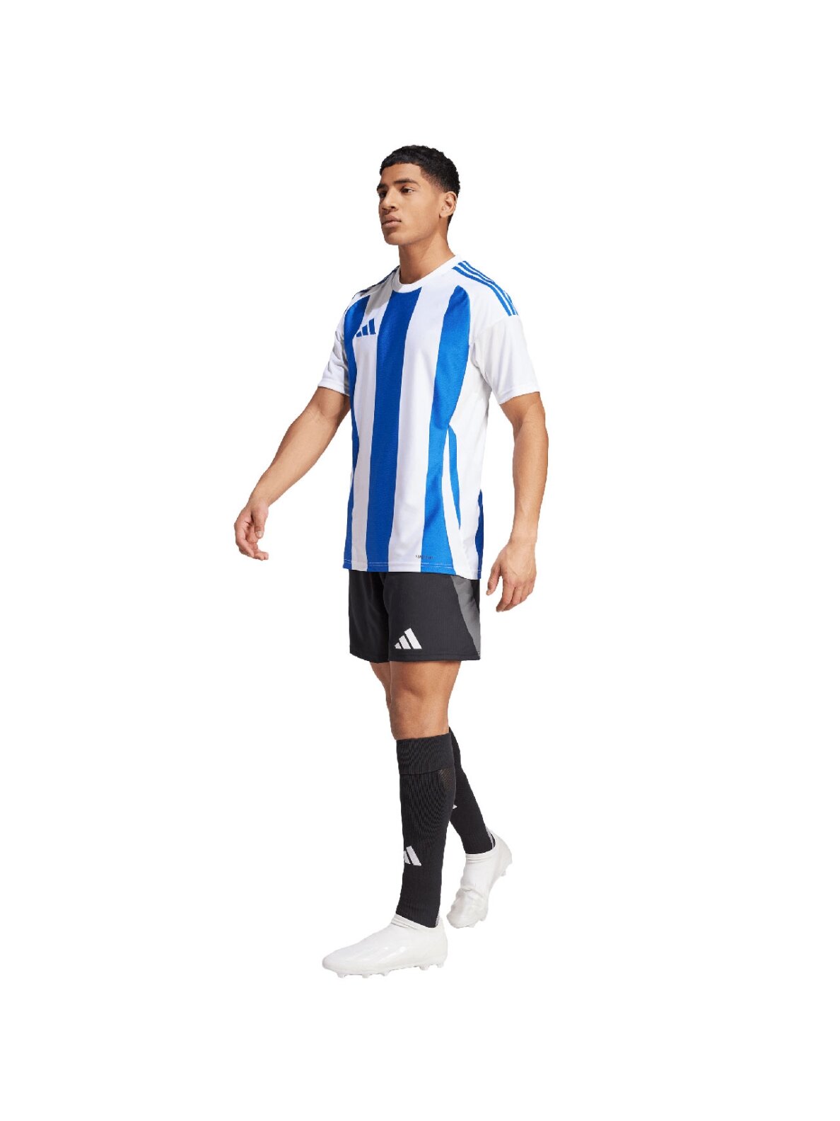 Vyriškas adidas Striped 24 Jersey baltas ir mėlynas IW2144 4 Vyriškas adidas Striped 24 Jersey baltas ir mėlynas IW2144 4