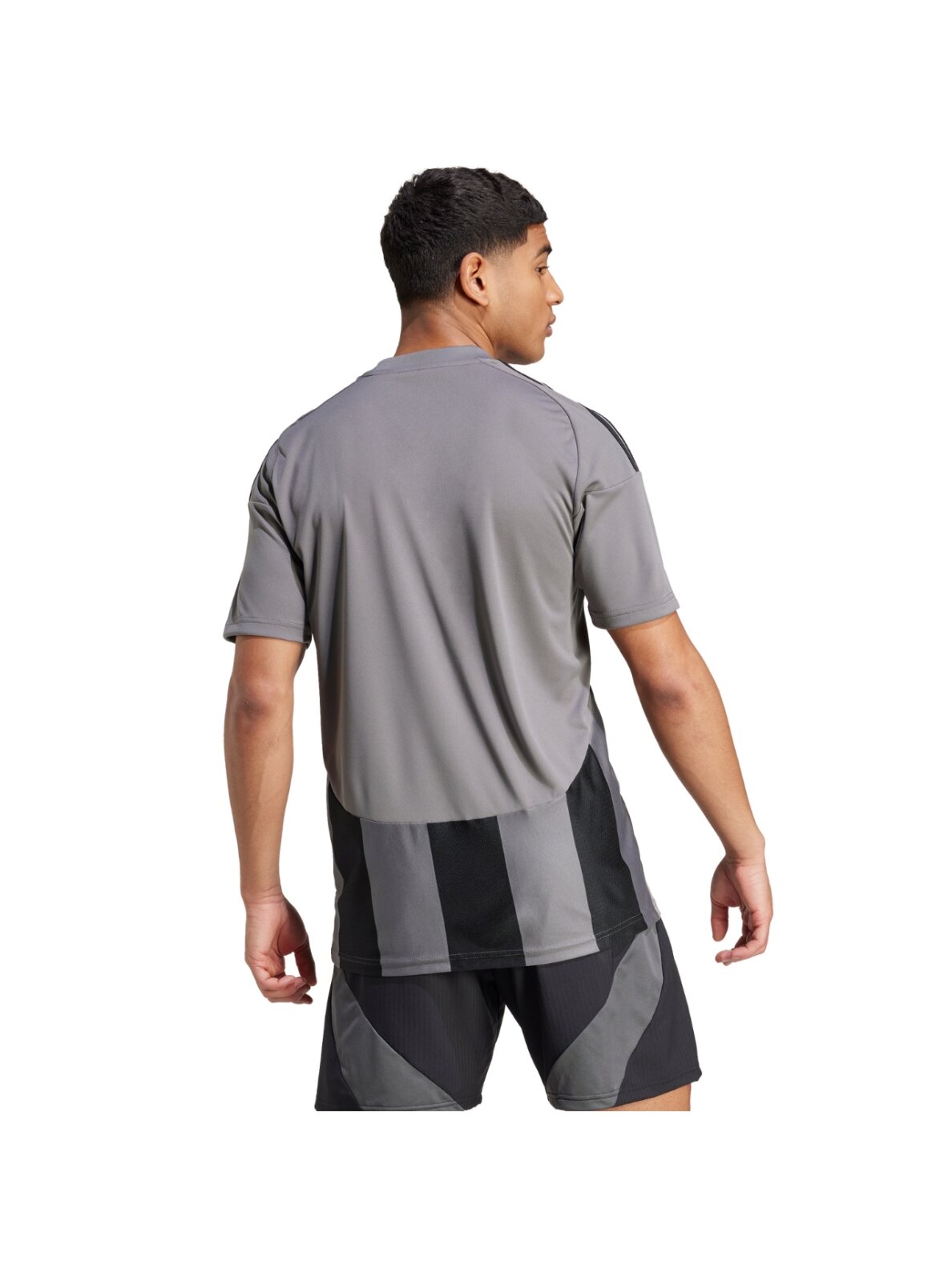 Vyriški marškinėliai Adidas Striped 24 Jersey pilkos ir juodos spalvos IW2145 4 Vyriški marškinėliai Adidas Striped 24 Jersey pilkos ir juodos spalvos IW2145 4